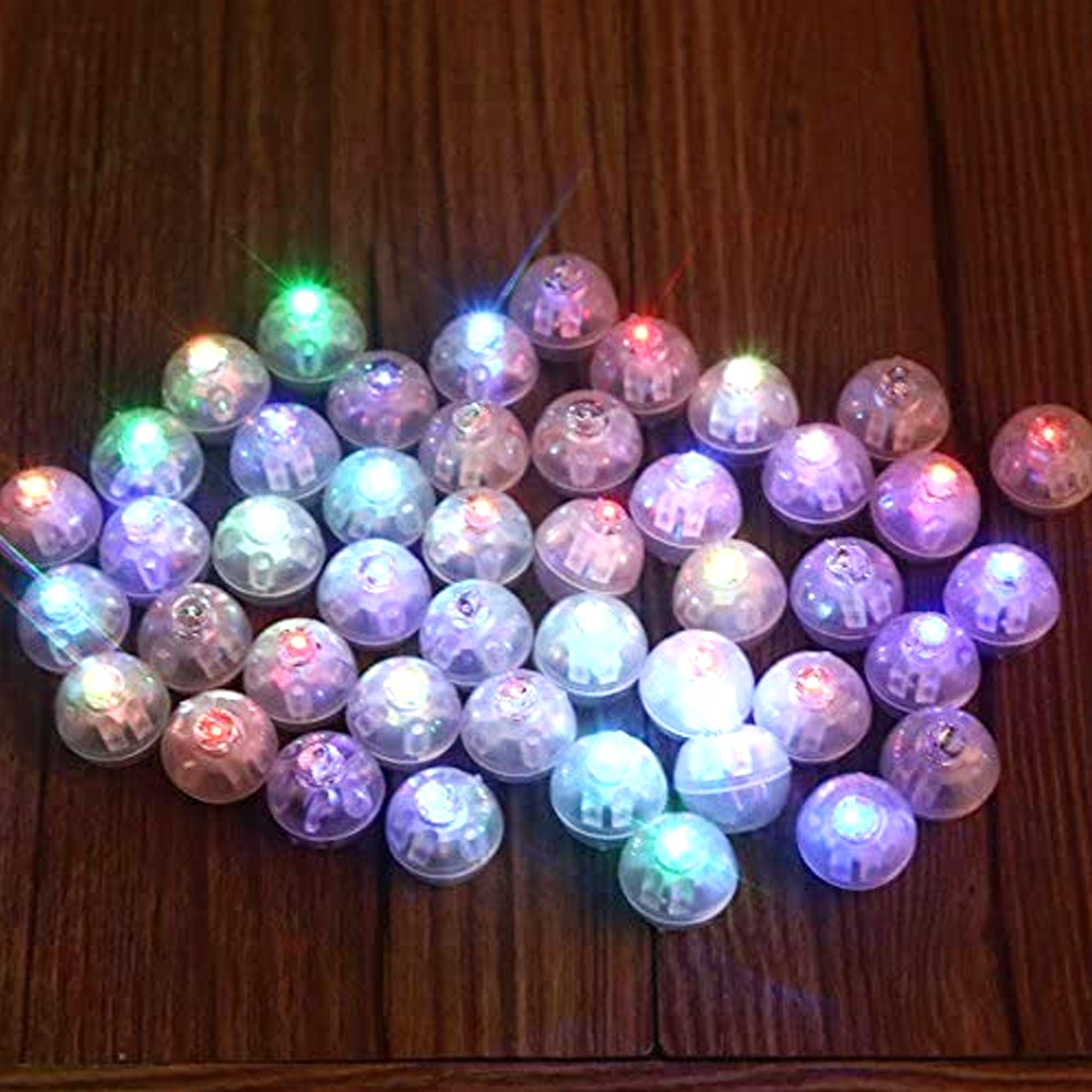 Neo Loons 100Pcs/Lot 100 X Multicolor Round Led Flash Ball Lamp Balloon Light Long Standby Time For Paper Lantern Balloon Light 