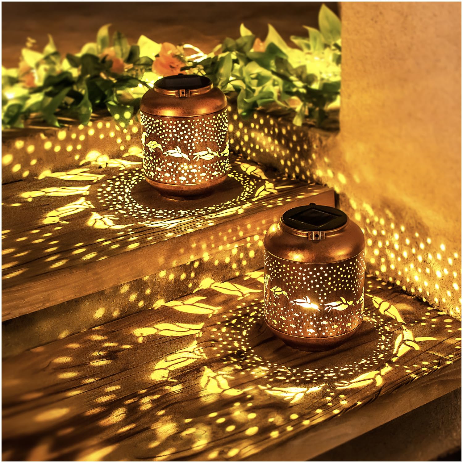 Penguin Solar Lanterns Outdoor Waterproof,Hanging Solar Lights Penguin Gifts For Women Men Metal Led Decorative Light For Yard,P