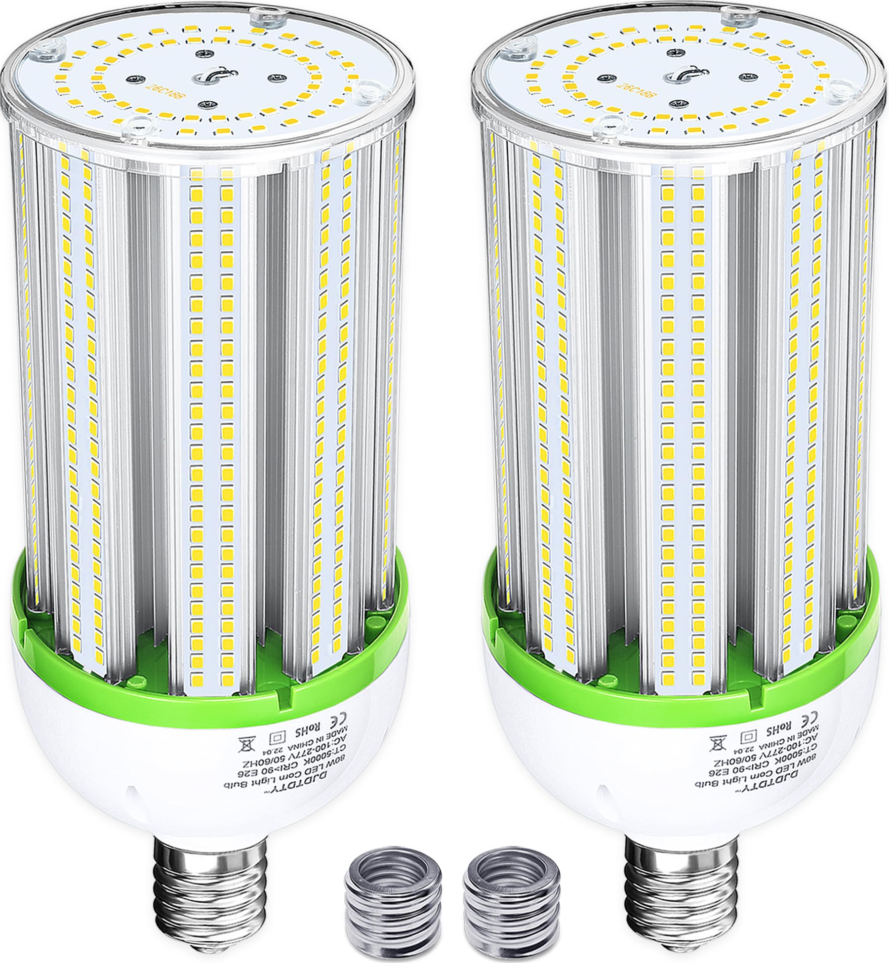 Djdtdty Amazon High Brightness 120W Led Corn Light Bulb, E26 E39 Base Led Corn Lamp, 16800 Lumen 5000K Daylight 100V~277V Corn C