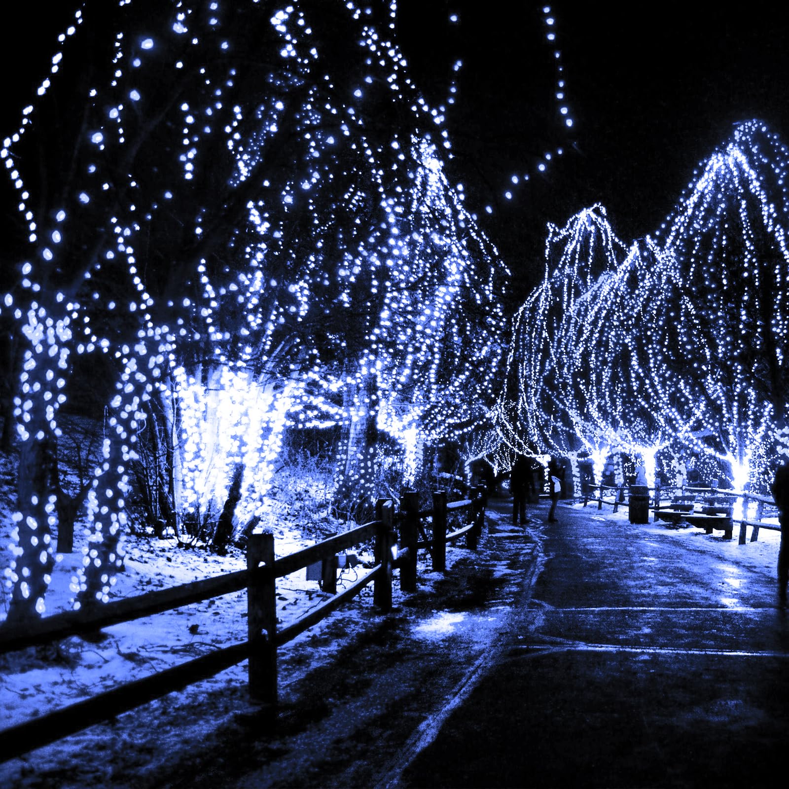 2-Pack Solar String Lights For Outside, 400 Led 144Ft Solar Fairy Lights For Outside Waterproof With 8 Modes, Solar Lights Outdoor For Patio Tree Christmas Party Wedding Decor(Cold White)