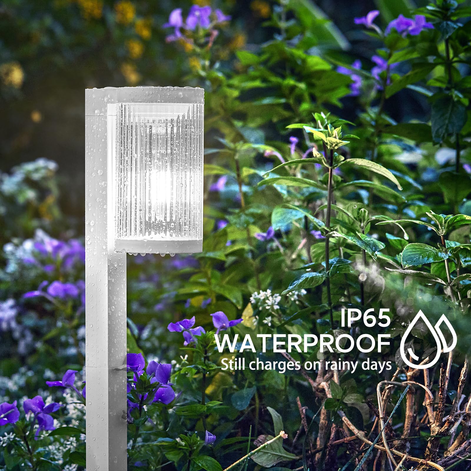 ELECLINK Solar Pathway Lights, 6 Pack, Super Bright, IP65 Waterproof, Cool White, Model SD-309-WHITE-6P
