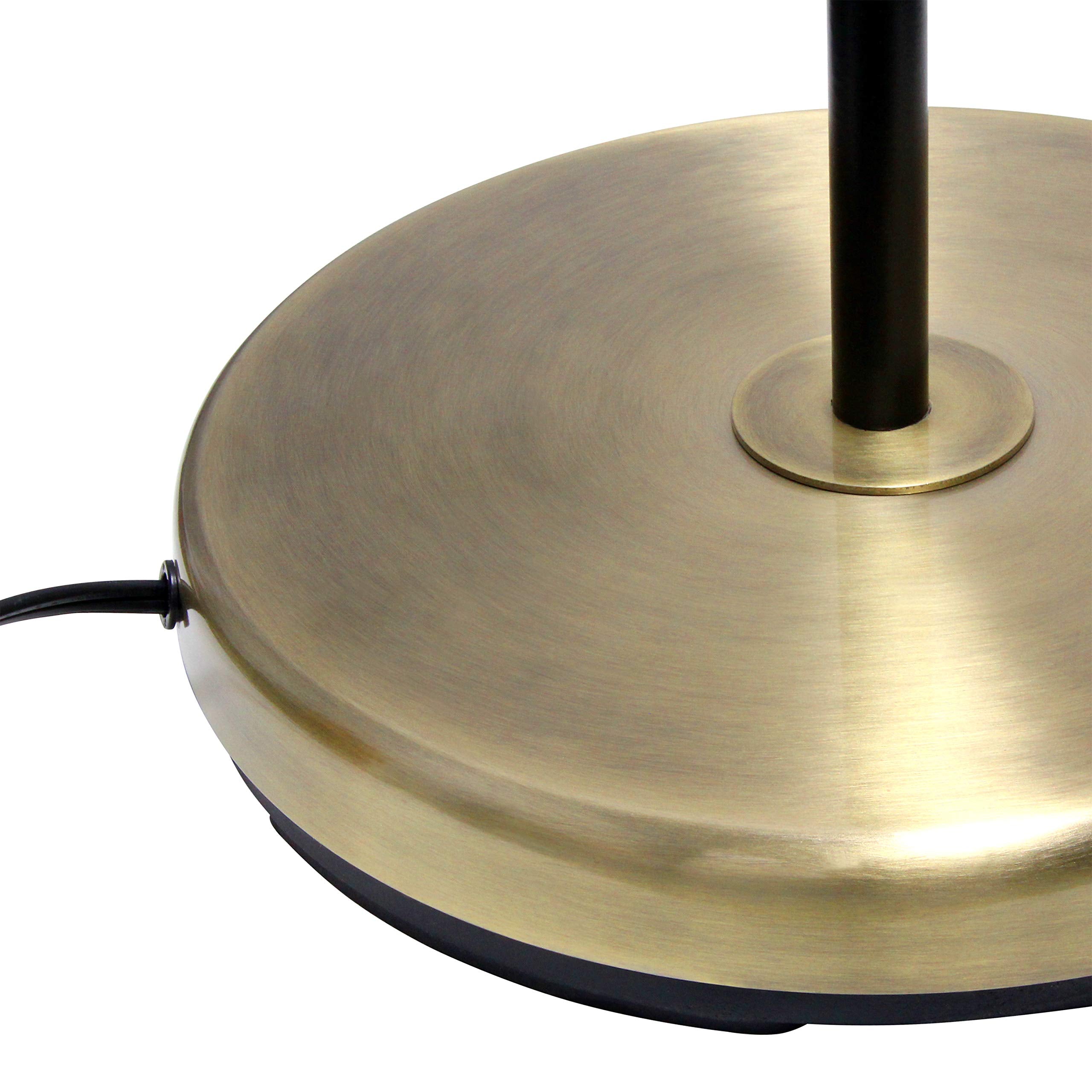 Lalia Home Studio Loft 59-Inch Antique Brass/Matte Black Floor Lamp With Dome Shade (Lhf-5015-Ab)