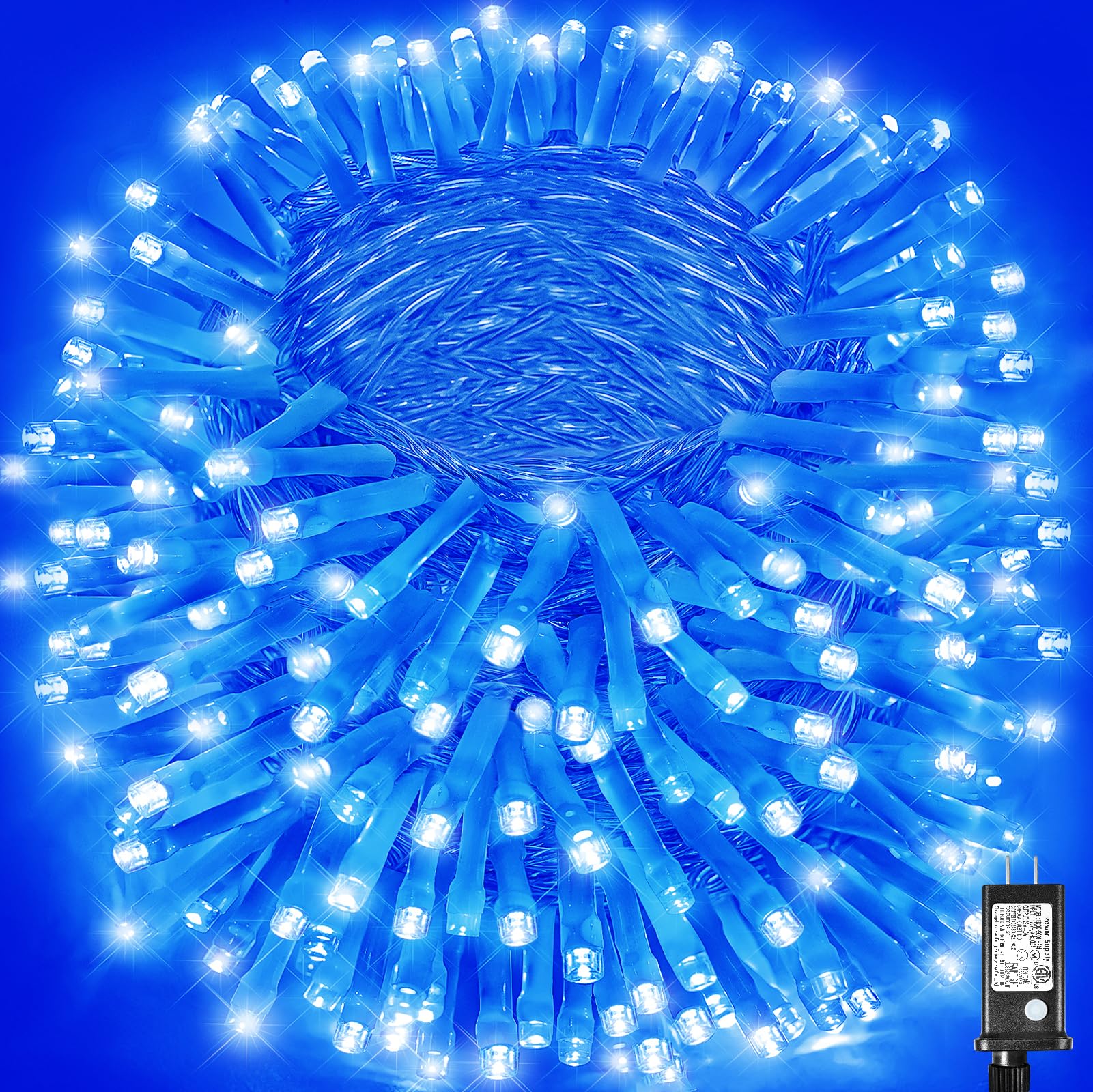 500 LED Christmas Lights Outdoor - 165FT Super Long Christmas String Lights 8 Modes Waterproof Plug in Fairy Lights with Timer M