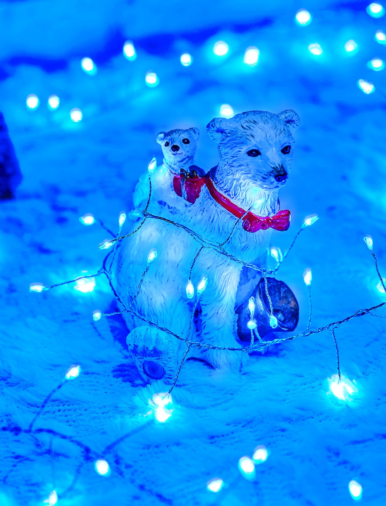 Brightown Solar String Lights, 240 LED, 19.6Ft, Waterproof, 8 Modes, Blue, Model 19.6FT-Solar-Fire er