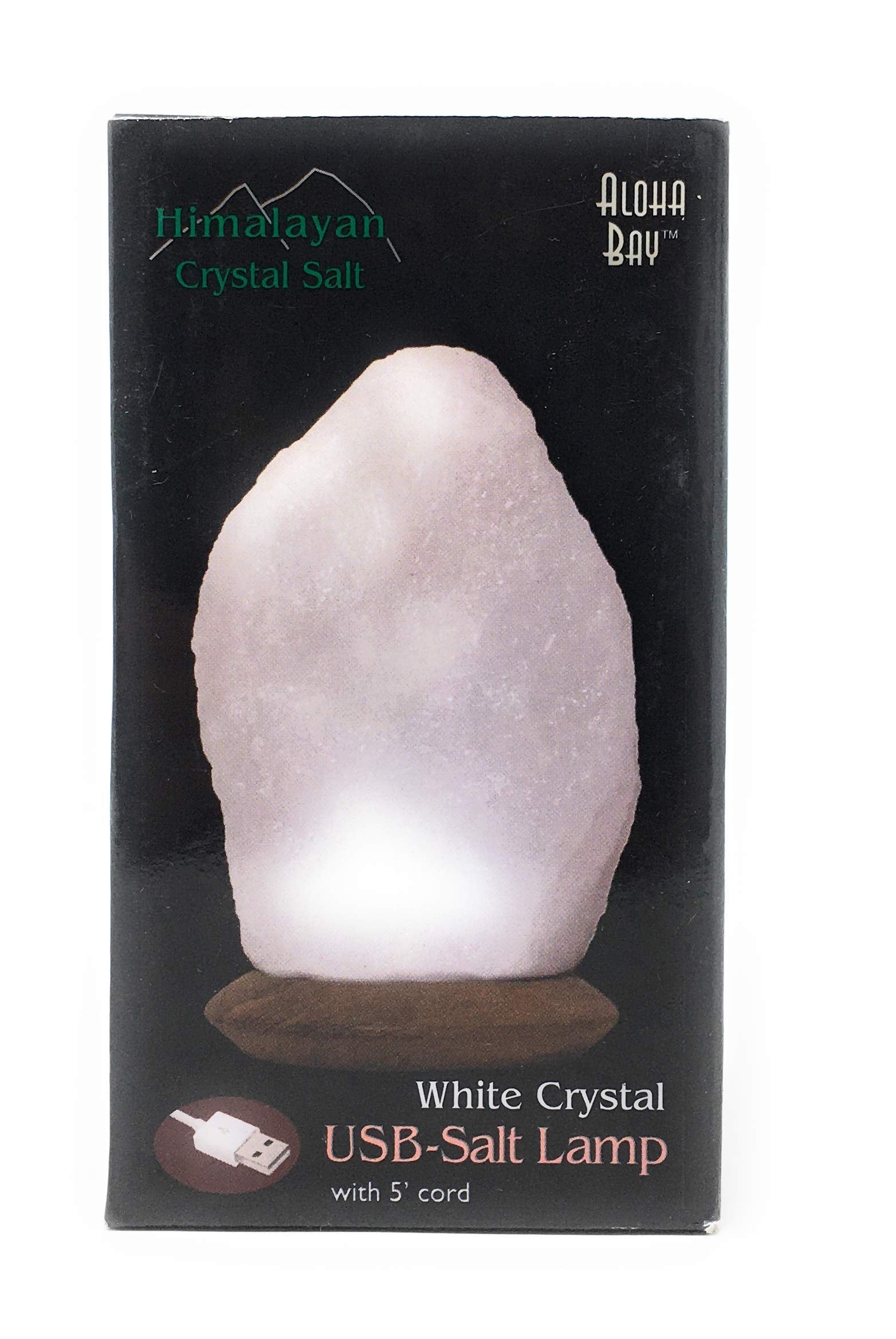 ALOHA BAY Salt Lamp 4 Usb White 4 PK, 4 CT