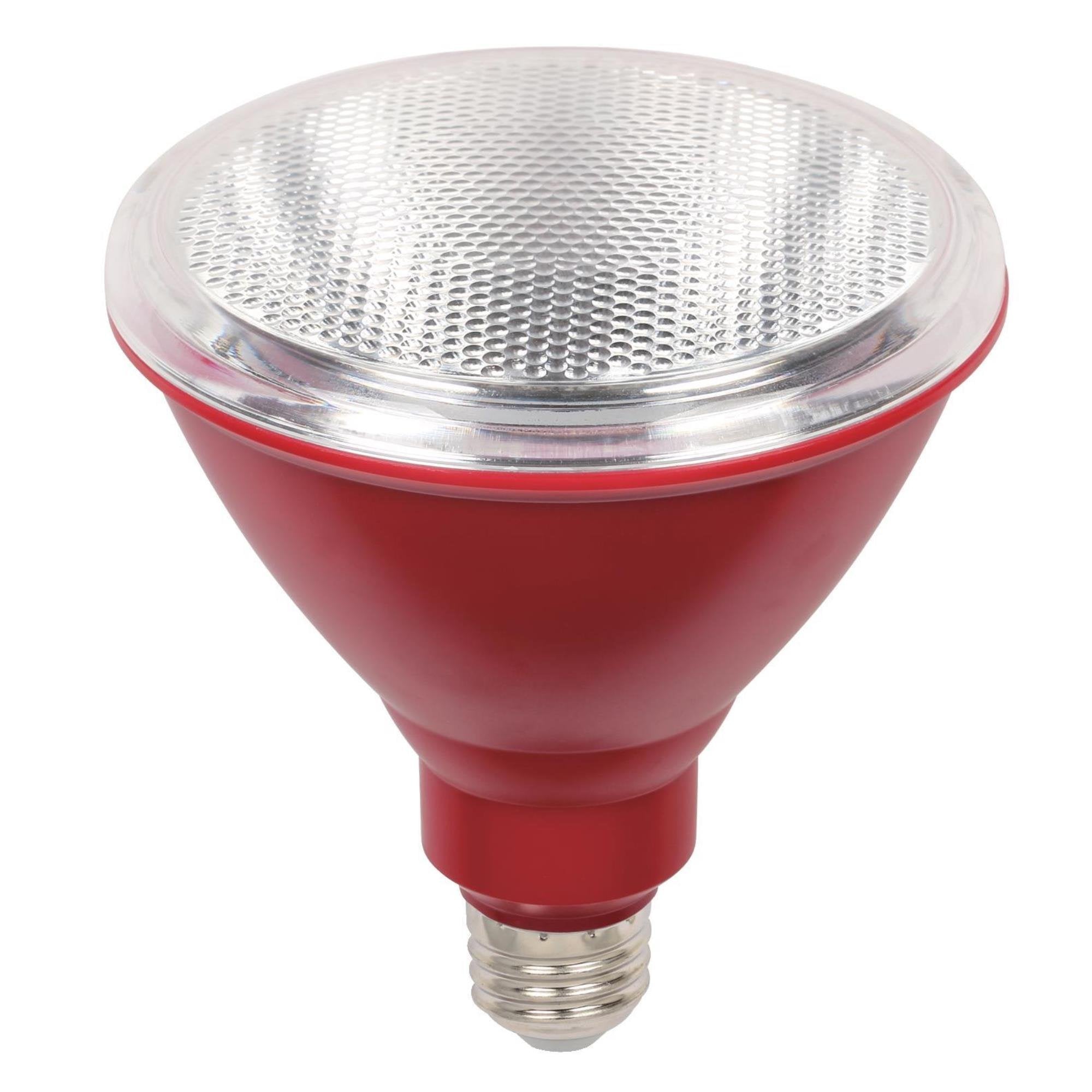Westinghouse PAR38 Flood LED Light Bulb, 100W Equivalent, Weatherproof, Red, 1 Count, Model 3314700
