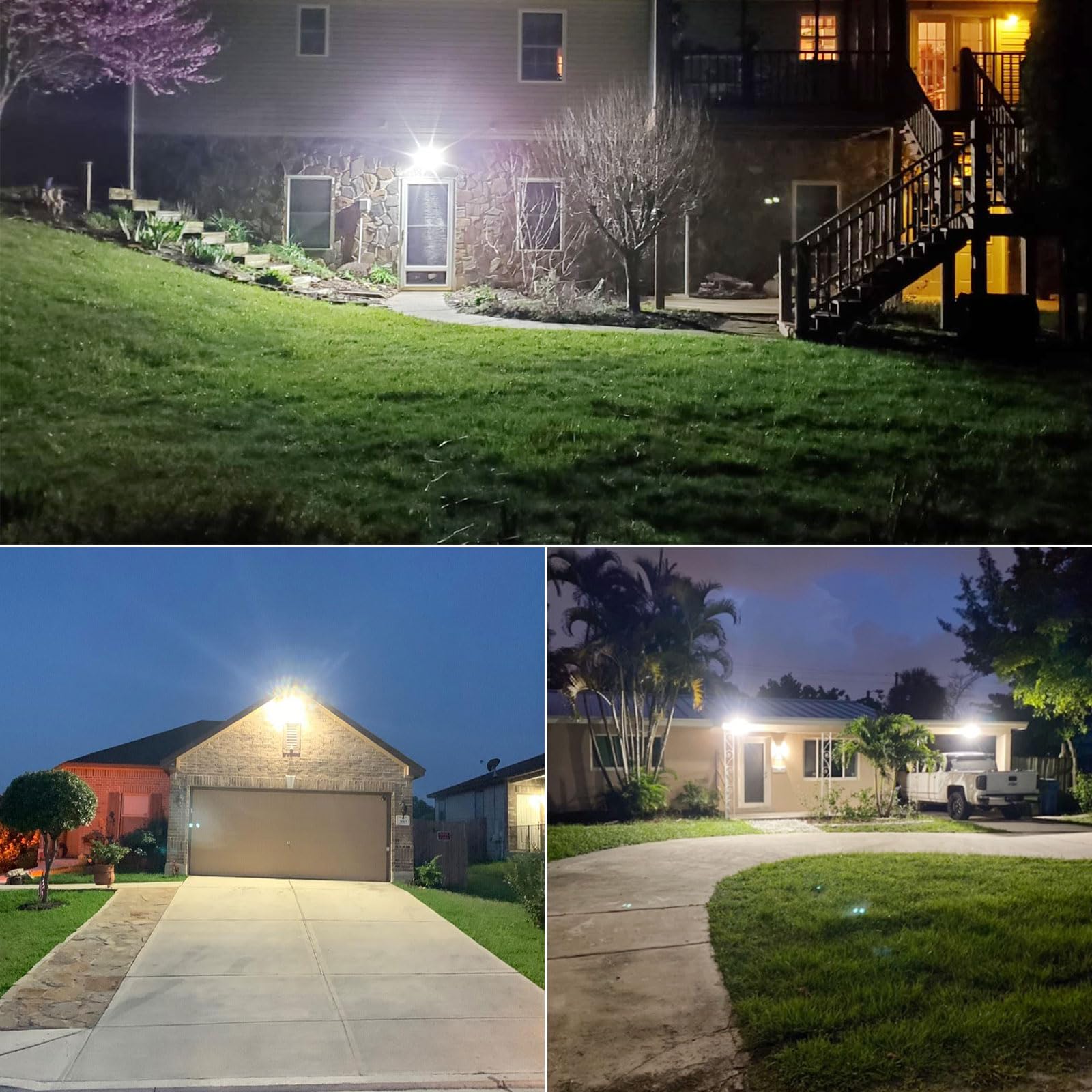 Sansi 55W 7000Lm Motion Sensor Outdoor Lights, Super Bright Security Lights, 5000K Dusk To Dawn Flood Light, 320? Beam Angle, Be
