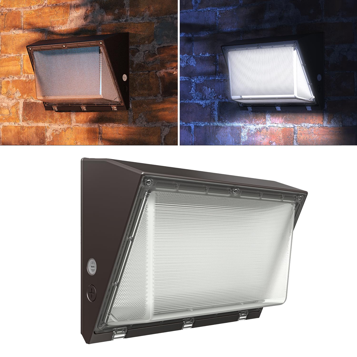 Sunco Outdoor Exterior Patio Porch Mount Security Photocell LED Wall Pack, Dusk-to-Dawn 0-10V Dimmable, 80W 11500 Lumens, 5000K 