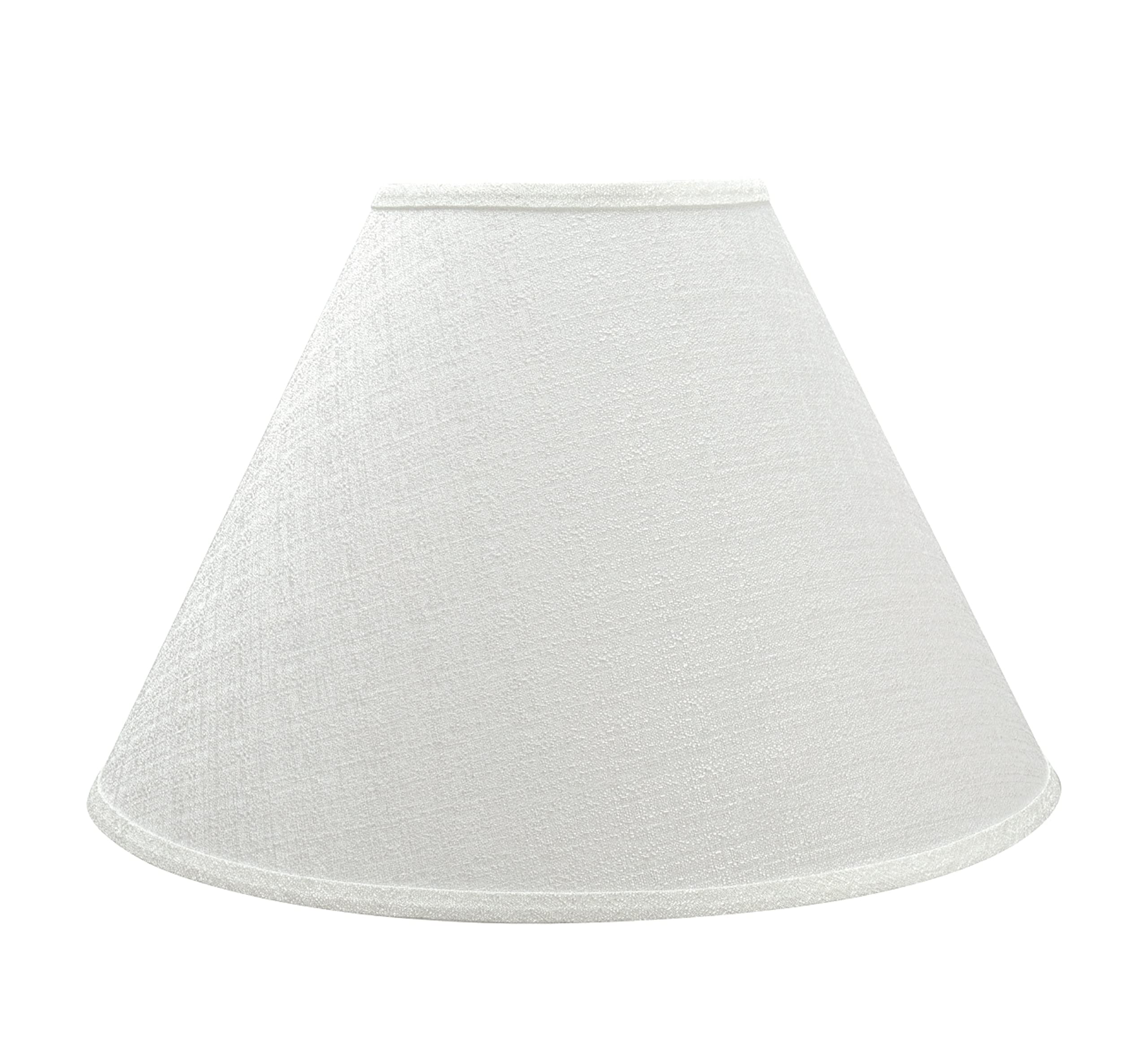 Aspen Creative Lamp Shade, Transitional Hardback Empire, Faux Linen, 18in Wide, Cotton, Model 32773A