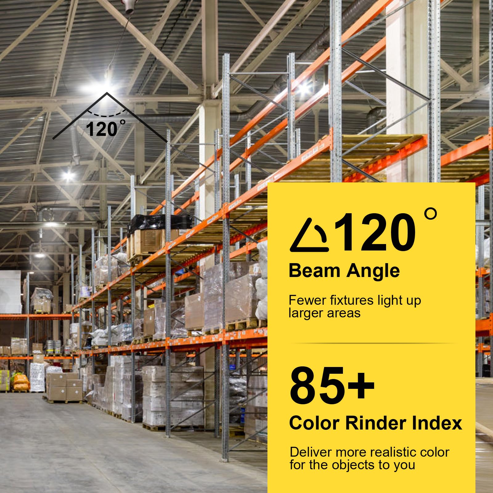 Hunhun 6 Pack Etl 155W Ufo Led High Bay Light, 22500Lm, Daylight 5000K, Us Plug,110-277V, Ip65 Waterproof Commercial Led Shop Li