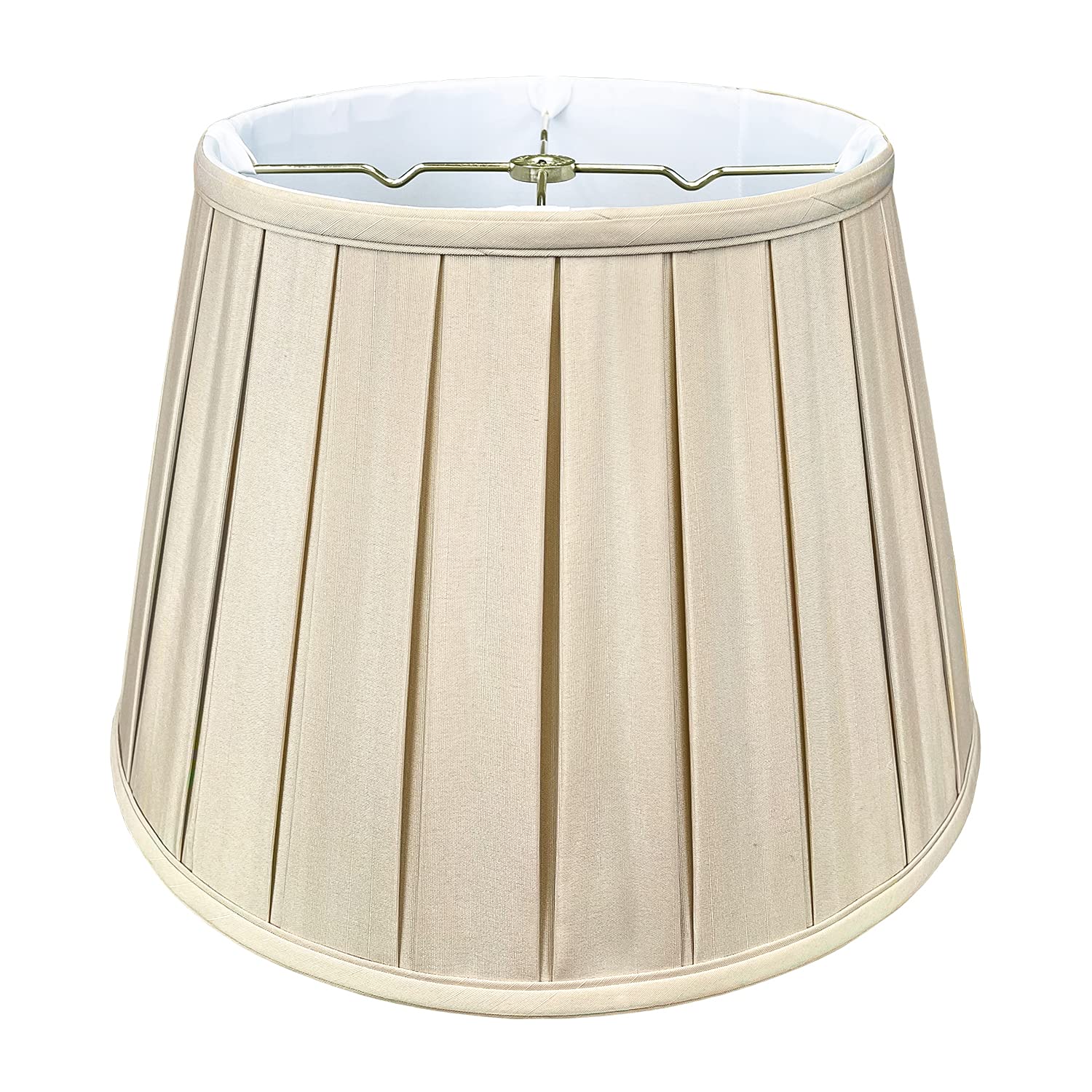 Royal Designs Empire English Pleat Basic Lamp Shade, Beige, 10 x 14.5 x 10