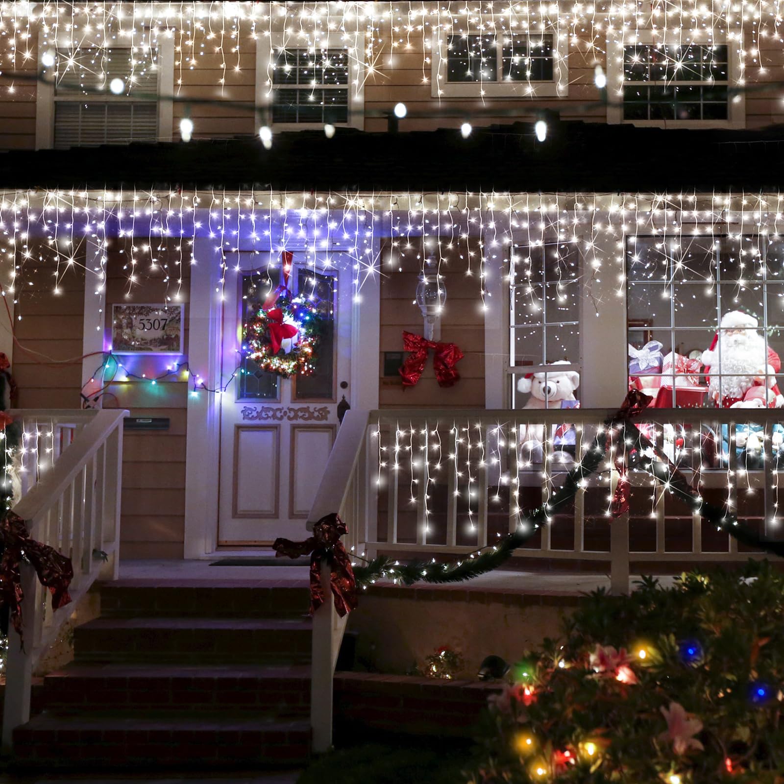 Flvoecn 98Ft 960Led Christmas Lights Waterproof 8 Modes Christmas Lights Outdoor Decoration With Memory And Timer Hanging Fairy