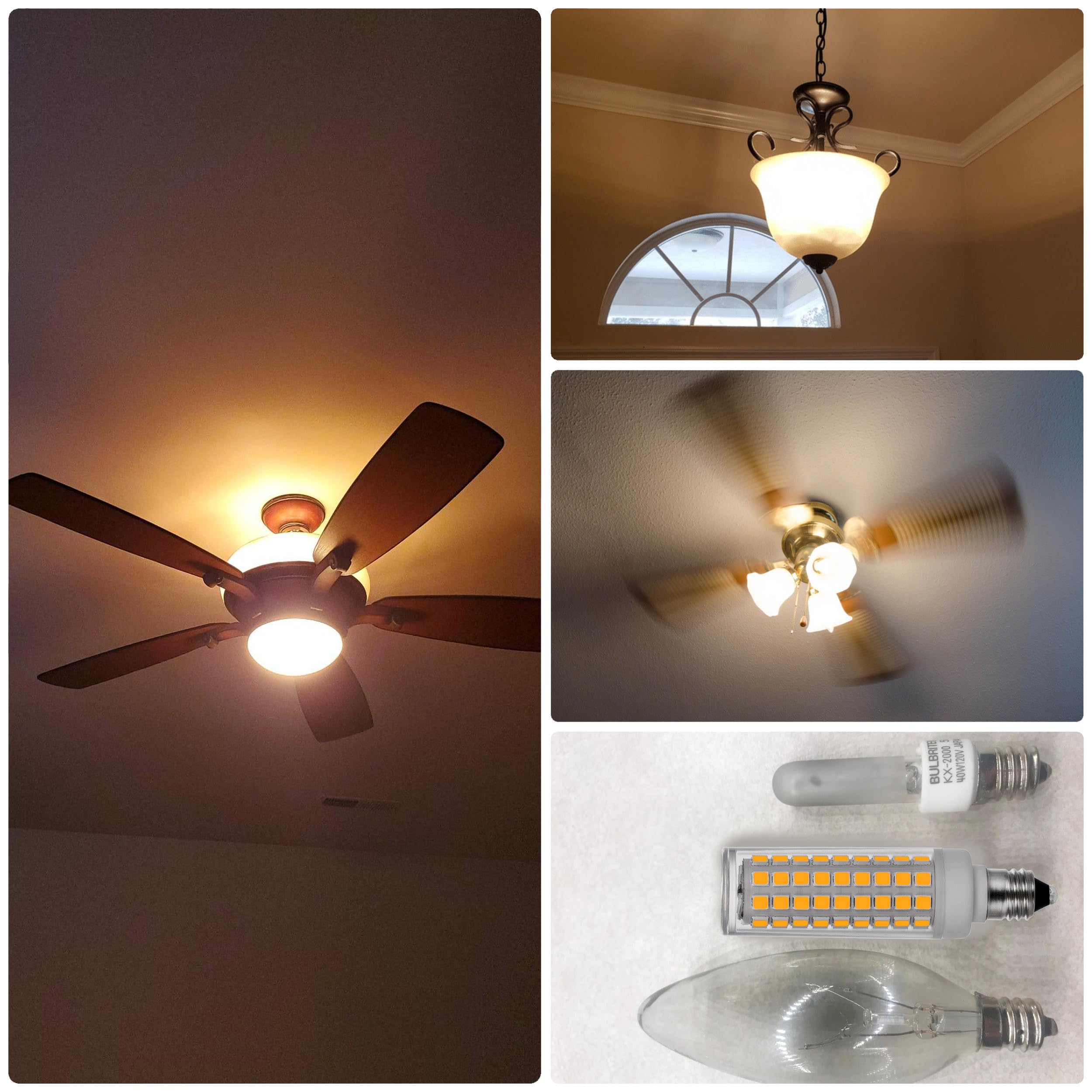 ALIDE E11 LED Bulbs, 7W 750lm Dimmable, 2700K Warm White, Aluminum, JDE11 120V Halogen Candelabra, 4