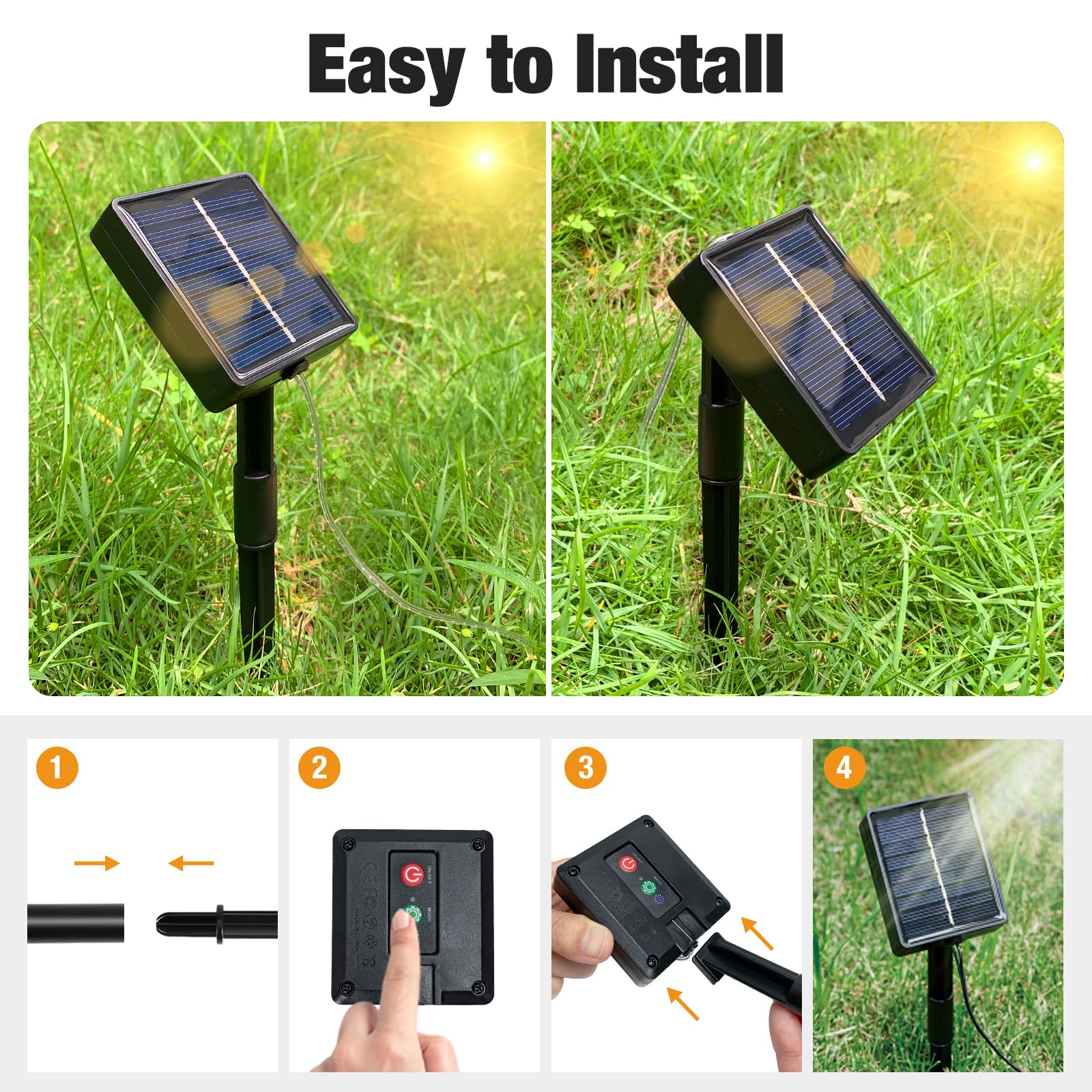 Btfarm 4 Pack Solar Christmas Lights Outdoor  Total 157Ft 480Led Solar String Lights Outside Waterproof  8 Modes Twinkle Tree Light Solar Powered For Xmas Garden Patio Party Wedding Decor  Cool White