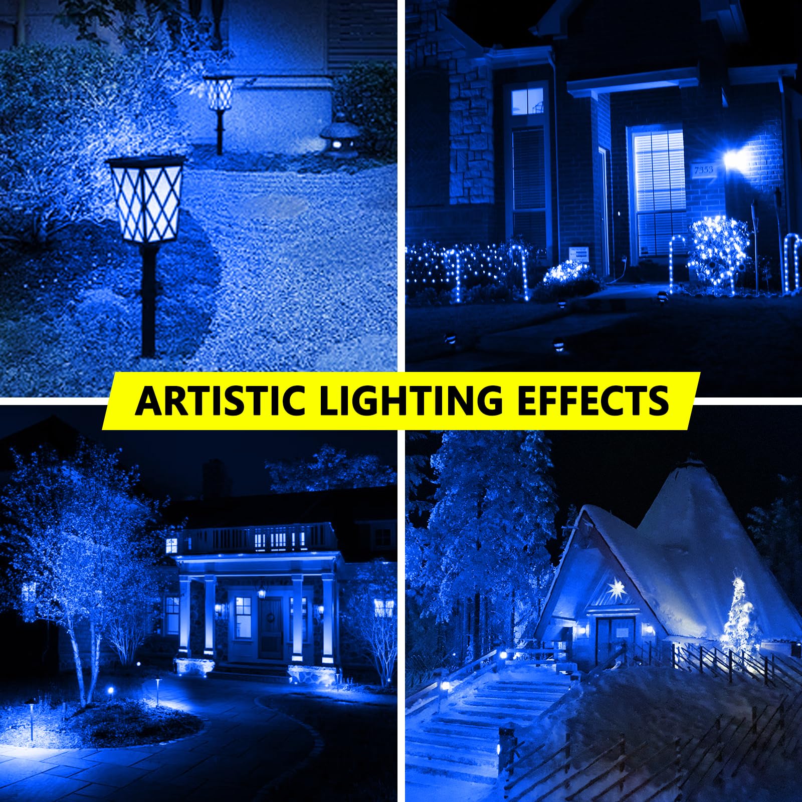 Wiyifada 8 Pack A19 Led Blue Light Bulbs 120V E26 Christmas Blue Led Lights 9W Replace Up To 100W Dimmable Colored Light Bulbs For Thanksgiving Day  Home Lighting  Party Decoration  Holiday Lighting