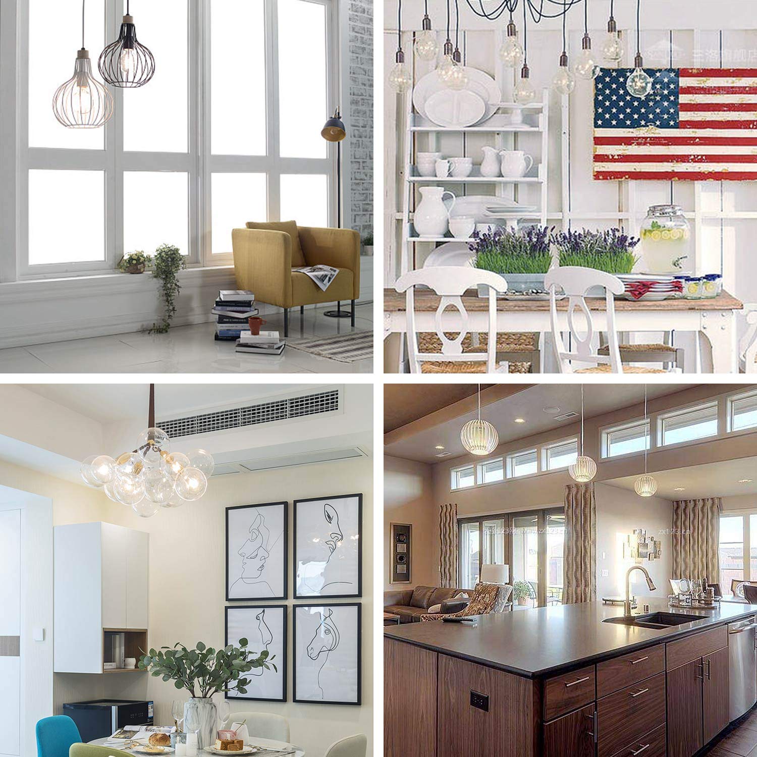 Crlight 12W Dimmable Led Globe Bulb, 5000K Daylight, 90W Equivalent, Antique Edison G