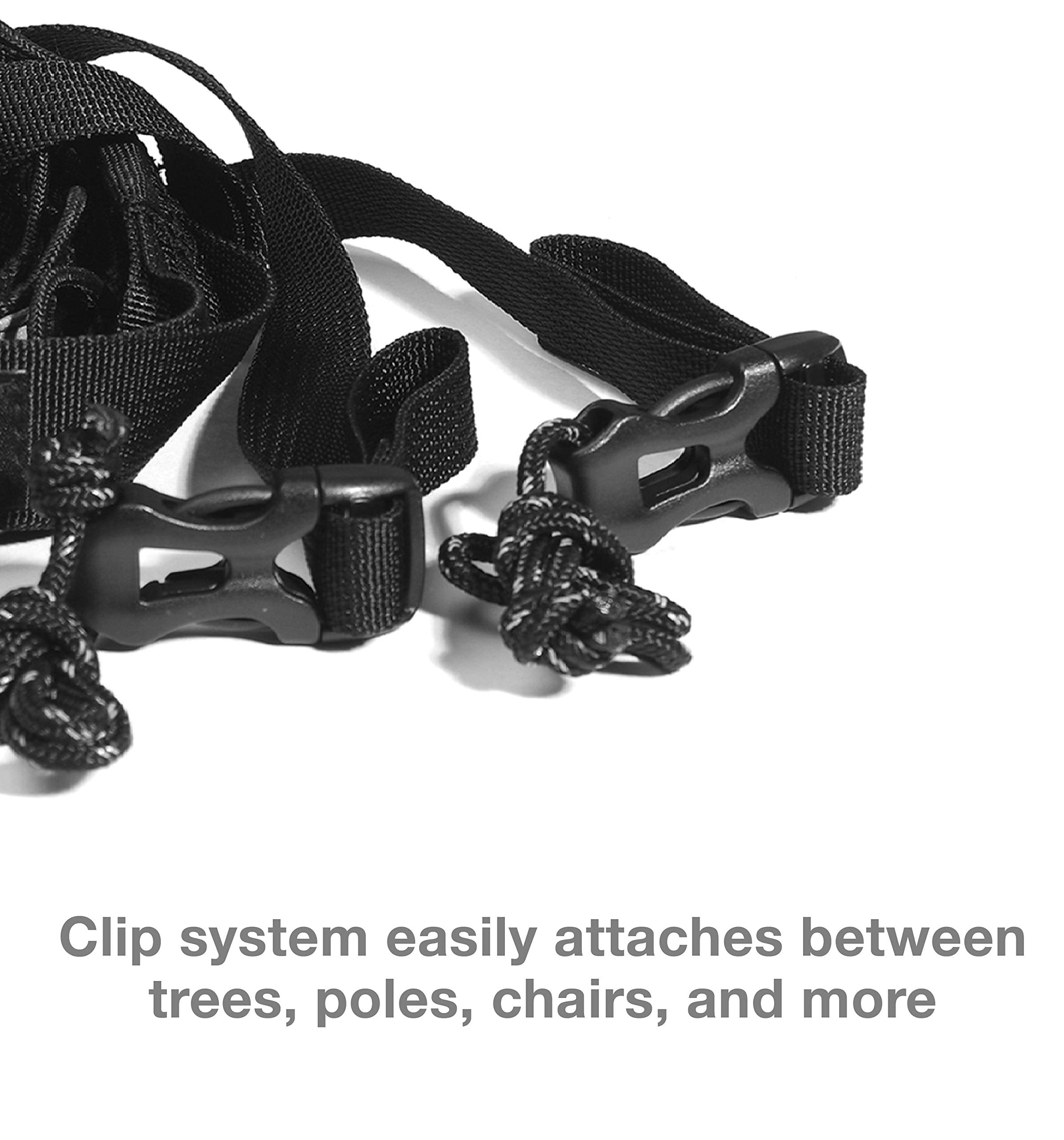 Helinox Daisy Chain Hanging Storage Solution for Camping & Backpacking, Black, Compact & Durable Organizer for Outdoor Gear