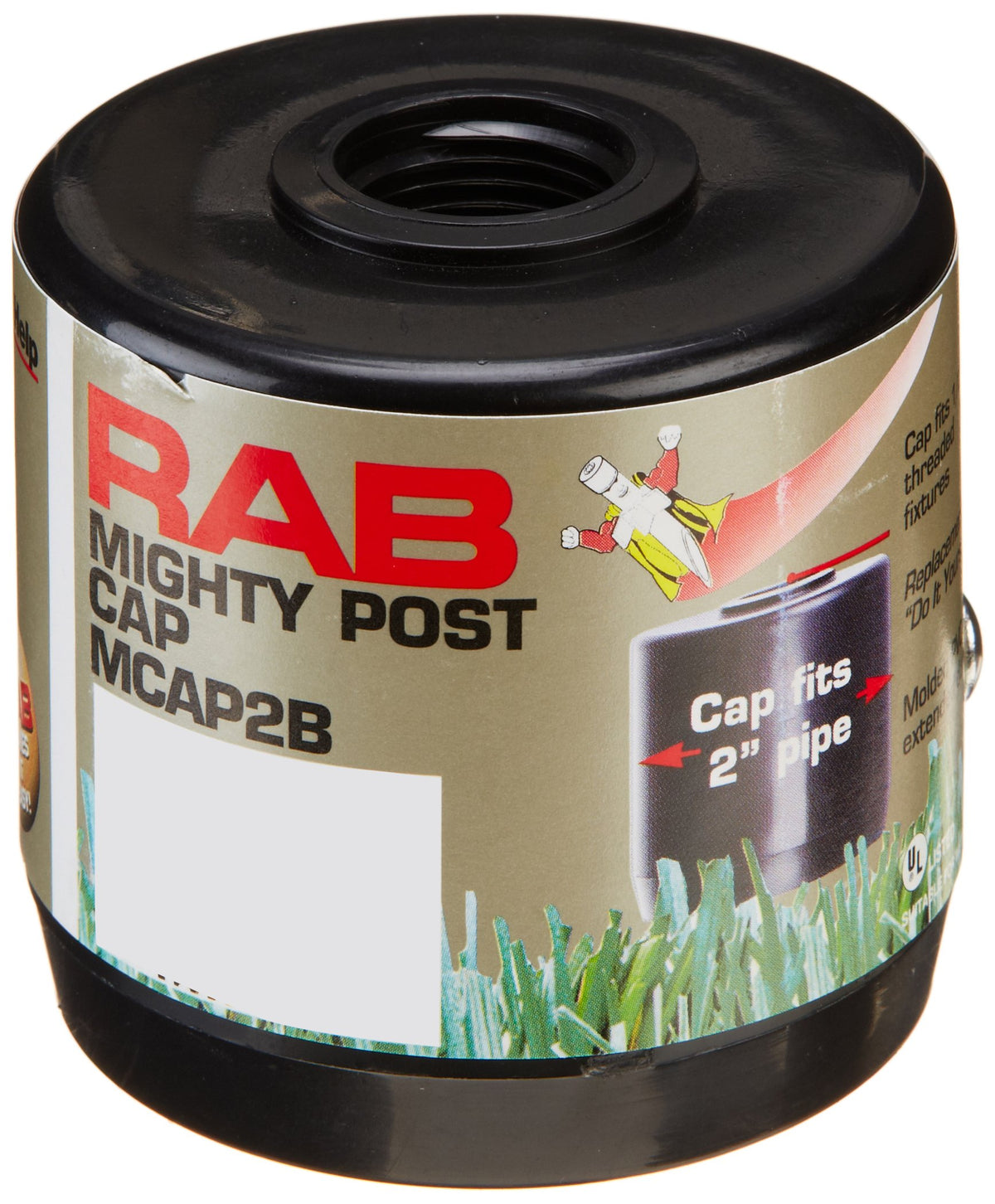 Rab Lighting Rab Mcap2B Landscape Lighting Post Cap, Black
