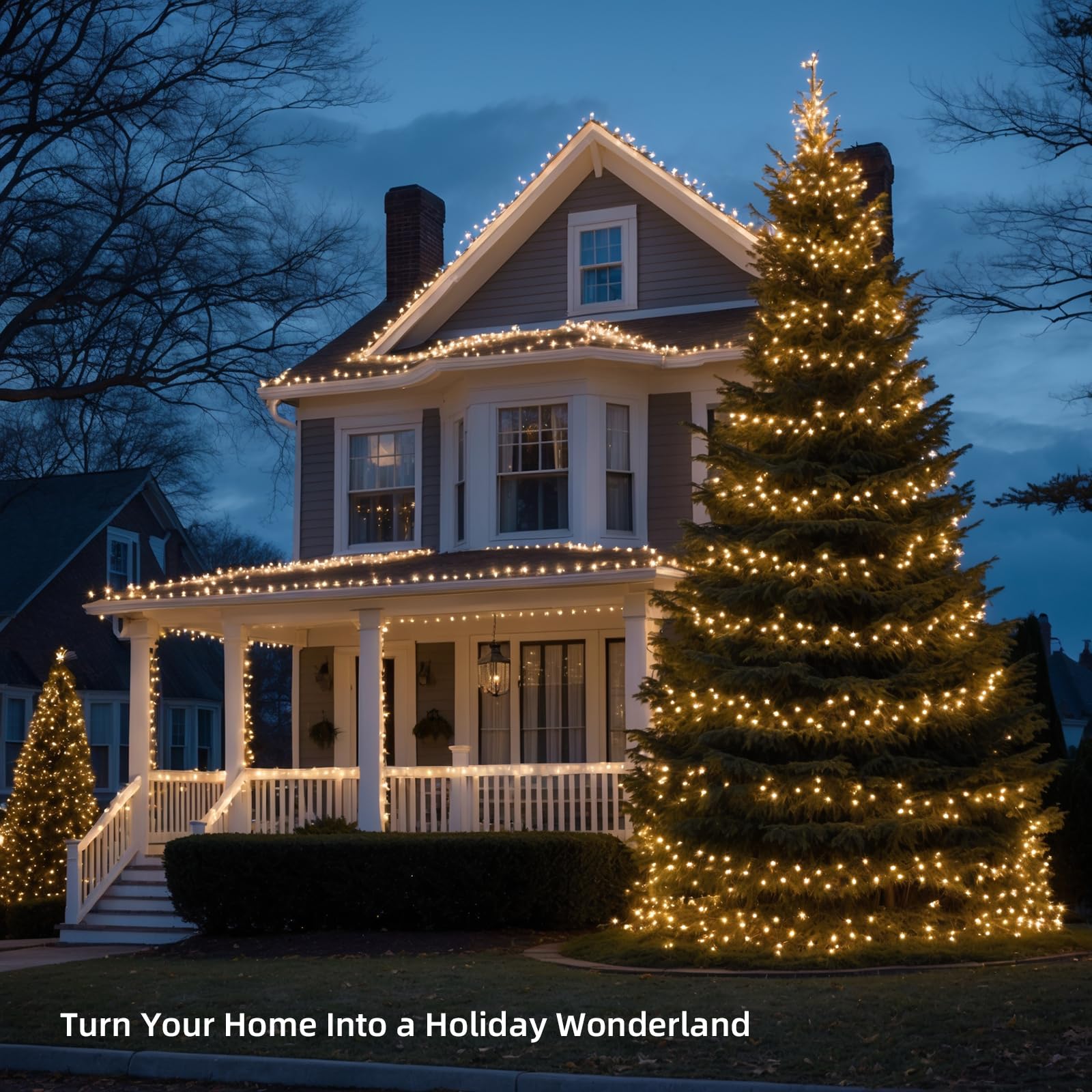 Etinga 100 Led String Lights 33Ft Warm White  Plug In Fairy Lights With 8 Lighting Modes  Indoor Outdoor Christmas Lights For Bedroom Tree Yard Patio Wedding Holiday Decor (Warm White  100 Led 33Ft)