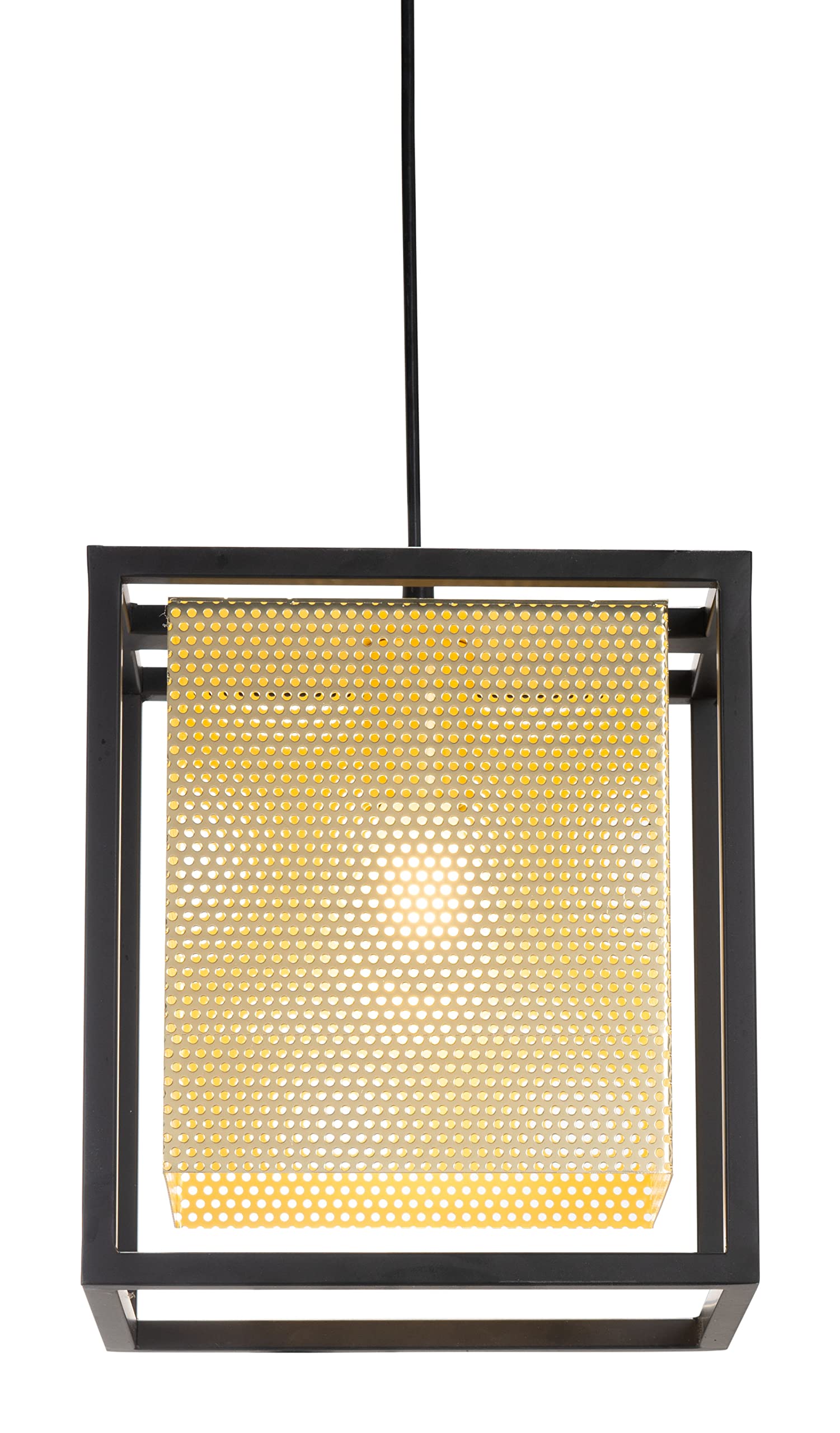 Zuo Yves Gold & Black Alloy Steel Ceiling Lamp - Modern Lighting Fixture
