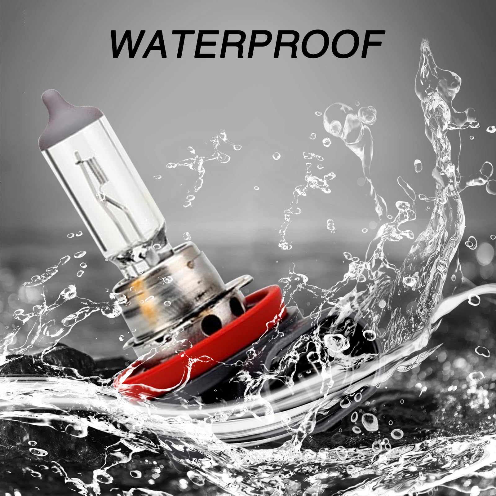 Awlbed 2 Pcs Car Halogen Fog Light Bulb  12V 55W Waterproof Glass Vehicle Spotlights Replacements  Universal Automotive High Beam Lighting Accessories For Truck Suv Car (Warm White Light #H11)