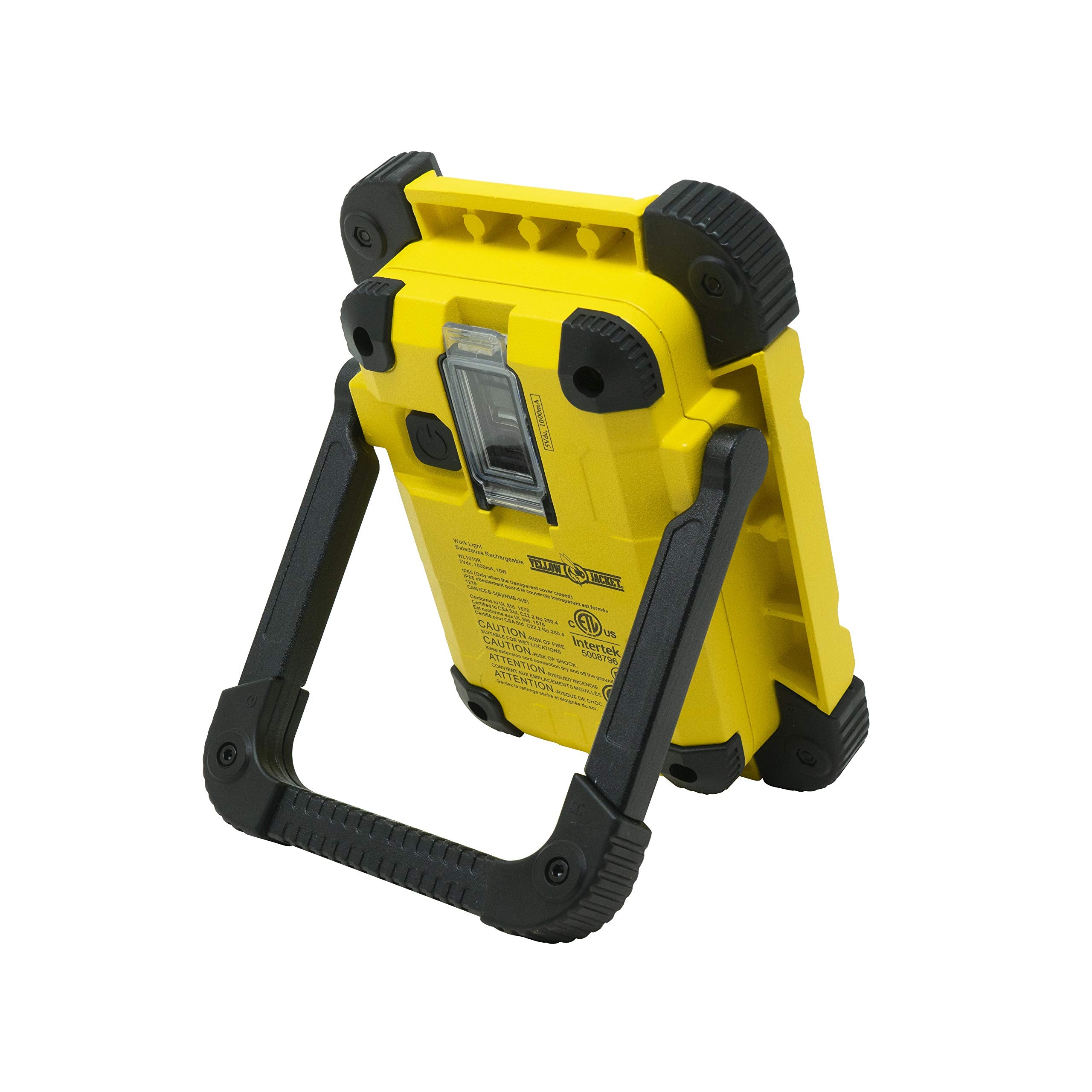 Yellow Jacket 1000 Lumen LED Rechargeable Work Light with Rotating Handle to Hang or Stand