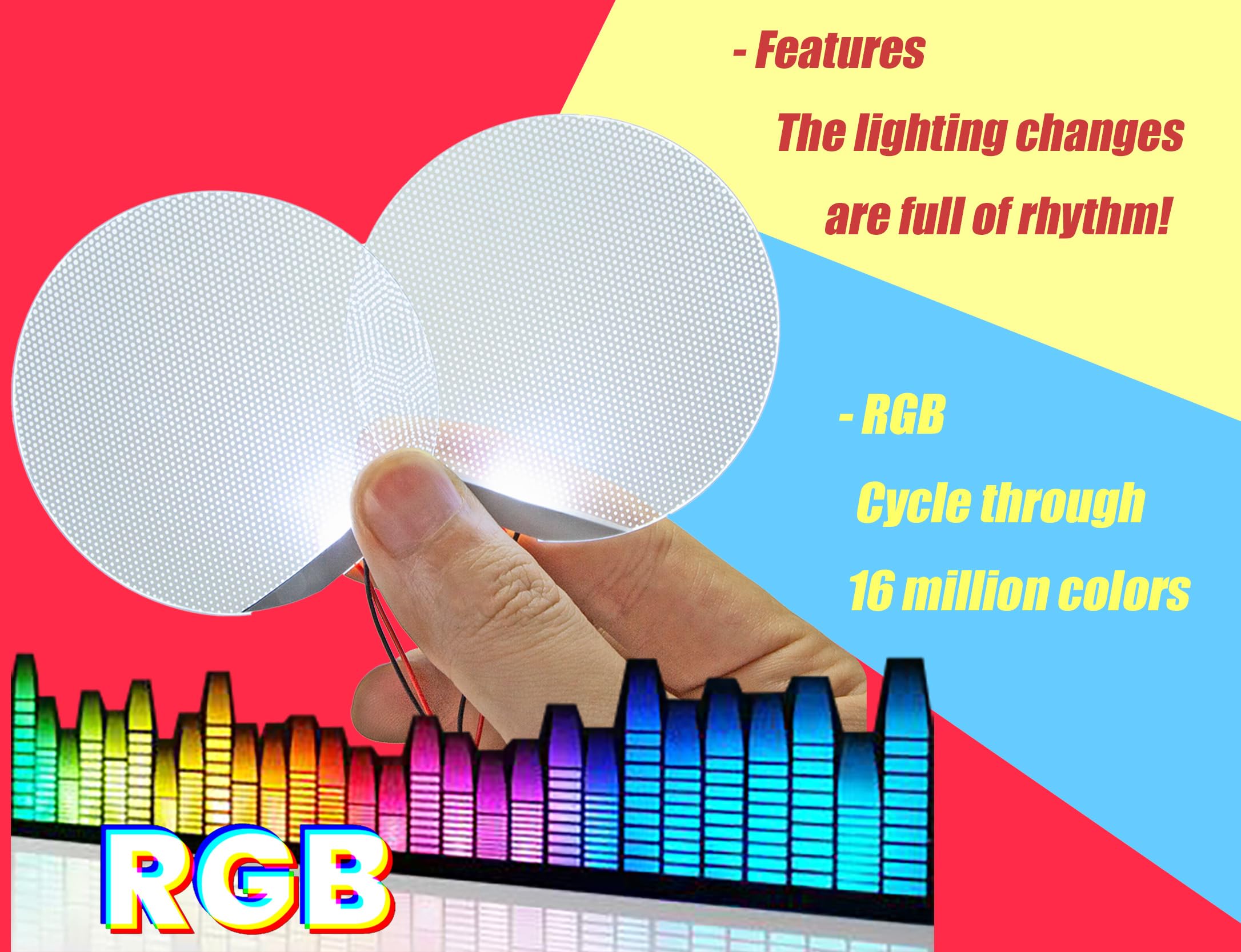 Mlnyitus [ Round Rgb & Dynamic] Rgb Star-Lord Decorations Led Light Flexible Helmet Lights Cosplay Diy Kit Rgb Superhero For Men