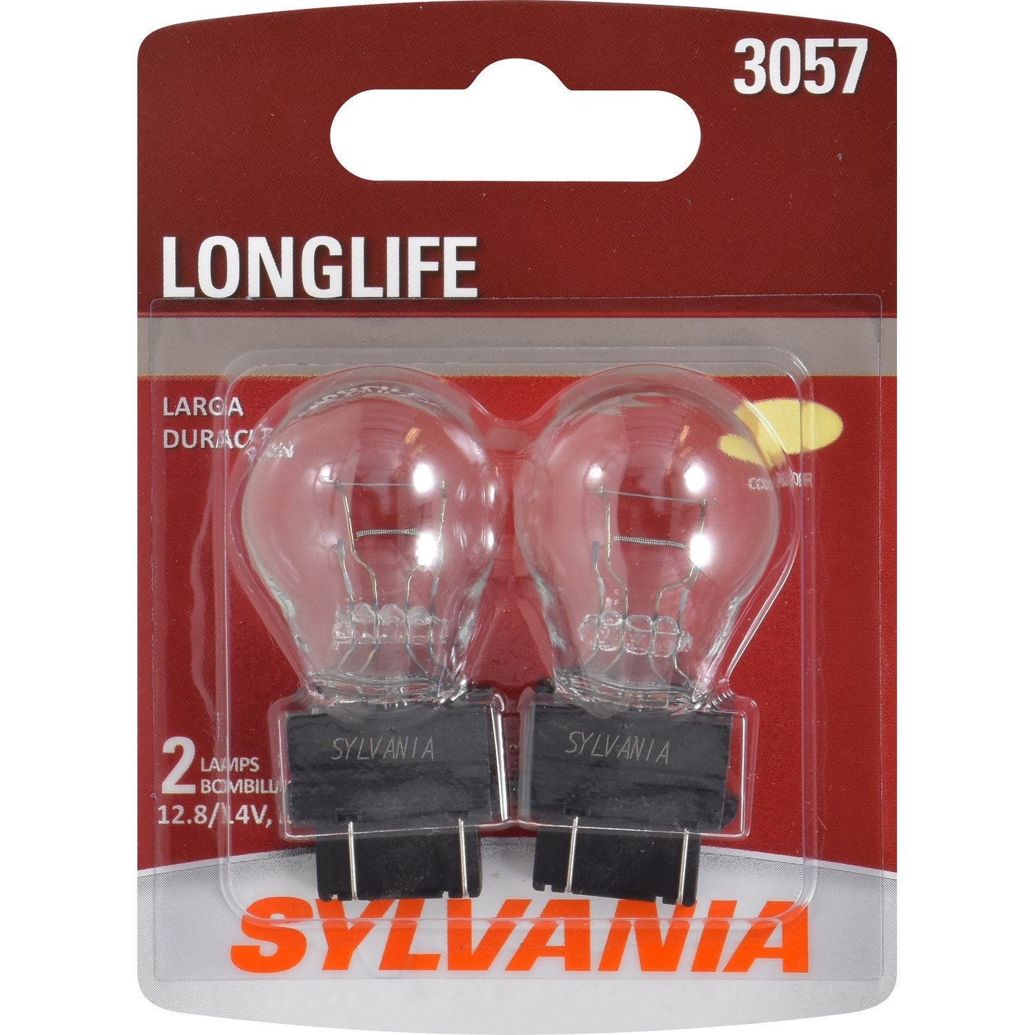 SYLVANIA 3057 Long Life Miniature Bulbs for Daytime Running Lights and Back-Up Lights, 2 Count