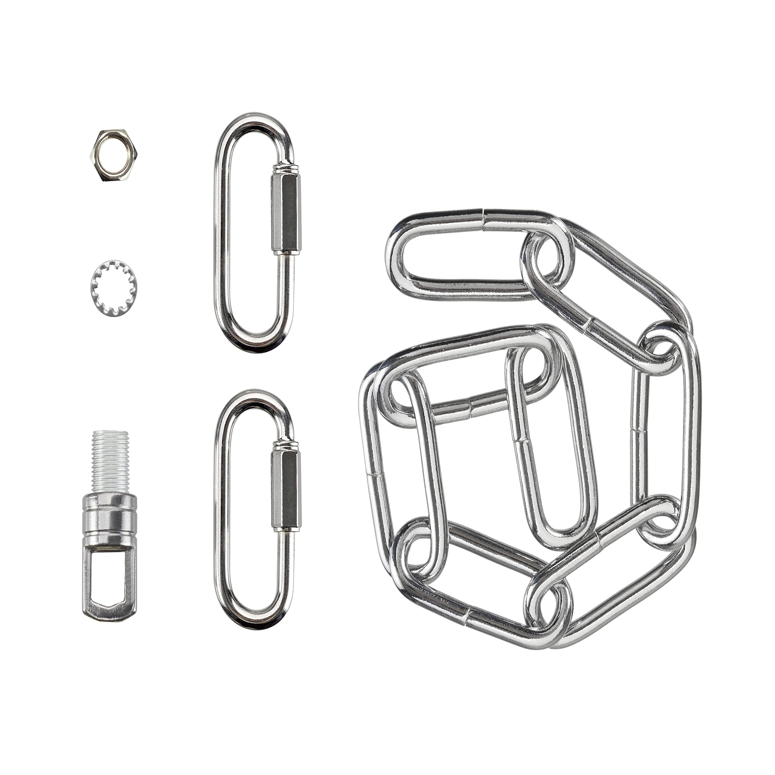 Aspen Creative 21119-71,Steel 1 Feet Heavy Duty Chain & Quick Link Connector for Hanging Up Maximum Weight 120 Pounds-Lighting F