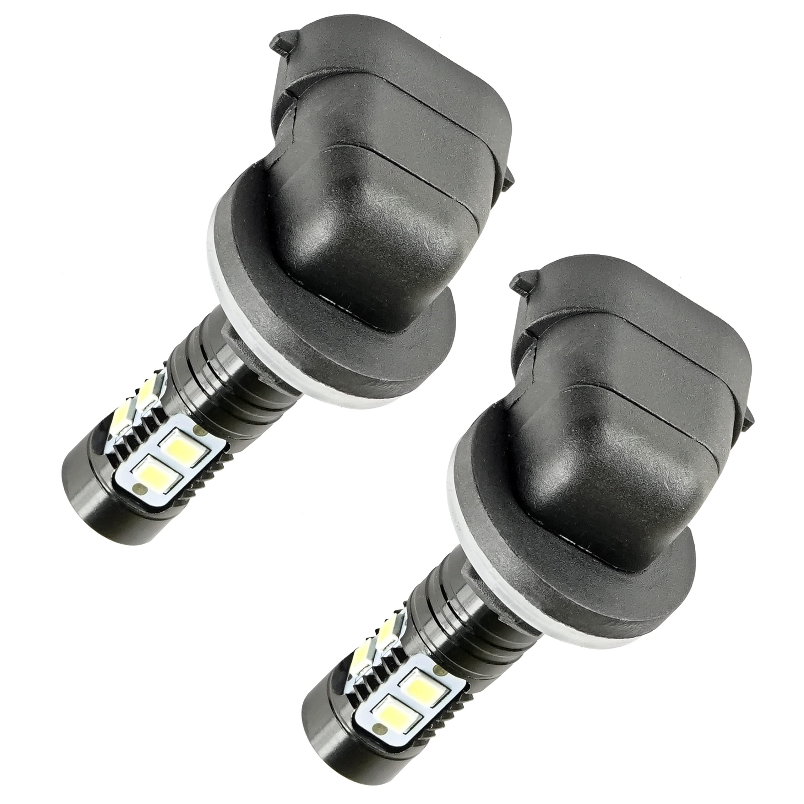 Caltric LED Headlight Bulbs for Polaris RZR S 800 (2009-2010) / RZR 800 EFI (2008-2010) - Tungsten
