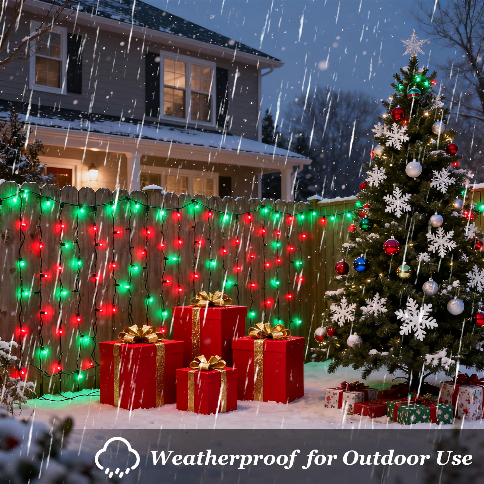 1500 Led Christmas Lights Outdoor With 12 Modes  470Ft Green Wire Christmas String Fairy Lights With Timer & Dimmable  Waterproof Twinkle Tree Lights For House Party Wedding Xmas Decor  Red & Green