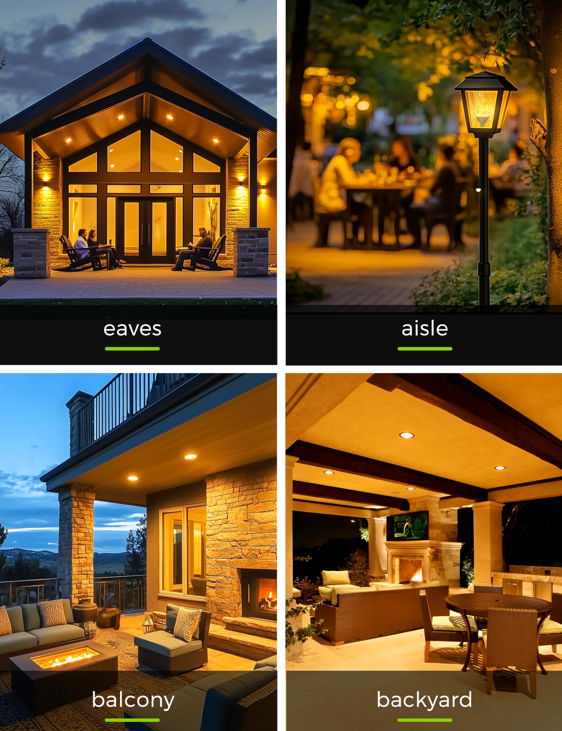 L LOHAS LED PAR30 Yellow Dusk to Dawn Bug Light Bulbs, 11W, 75W Equivalent, E26 Base, 2 Pack for Outdoor Patio and Backyard