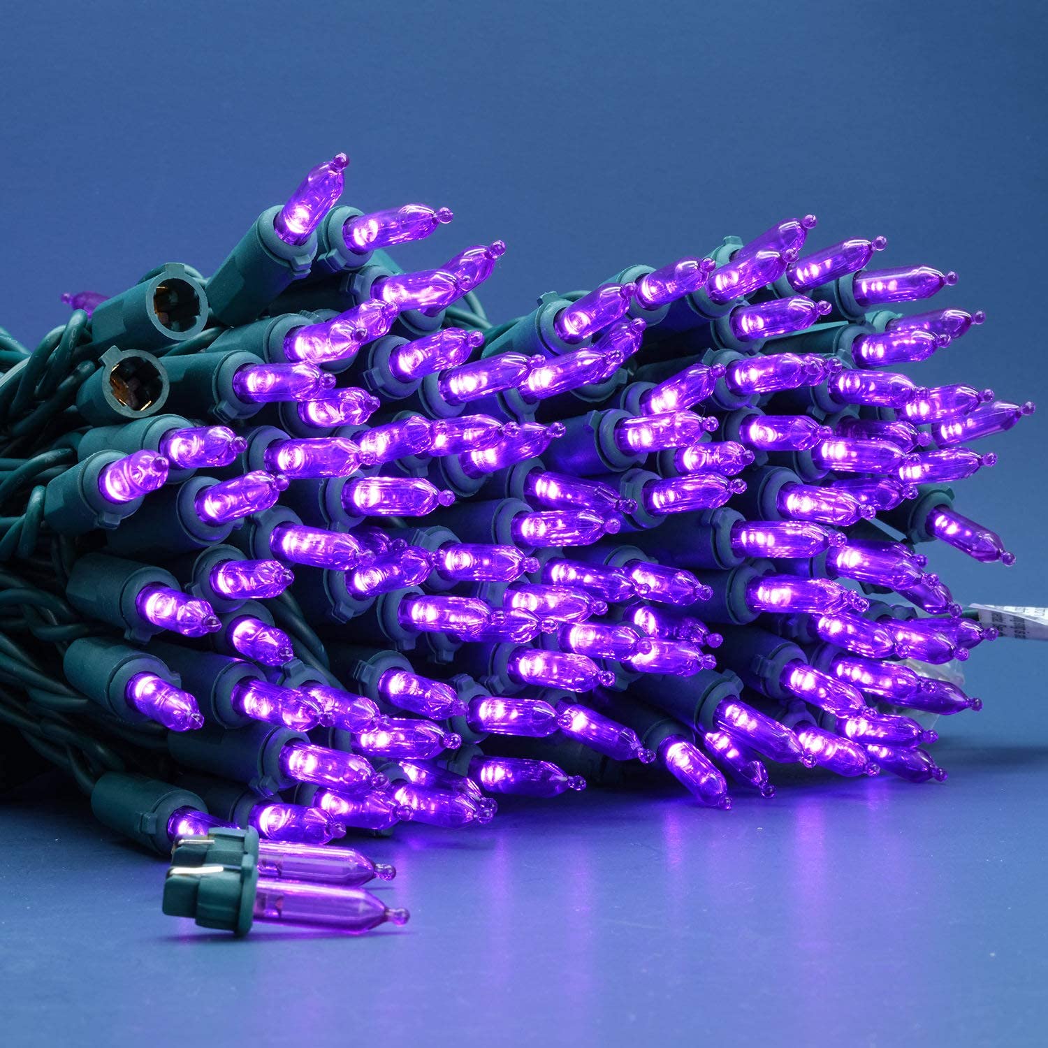 Sweet Shine 200 Count Purple Led Christmas Lights, 66 Ft Ul Certified Holiday String Lights