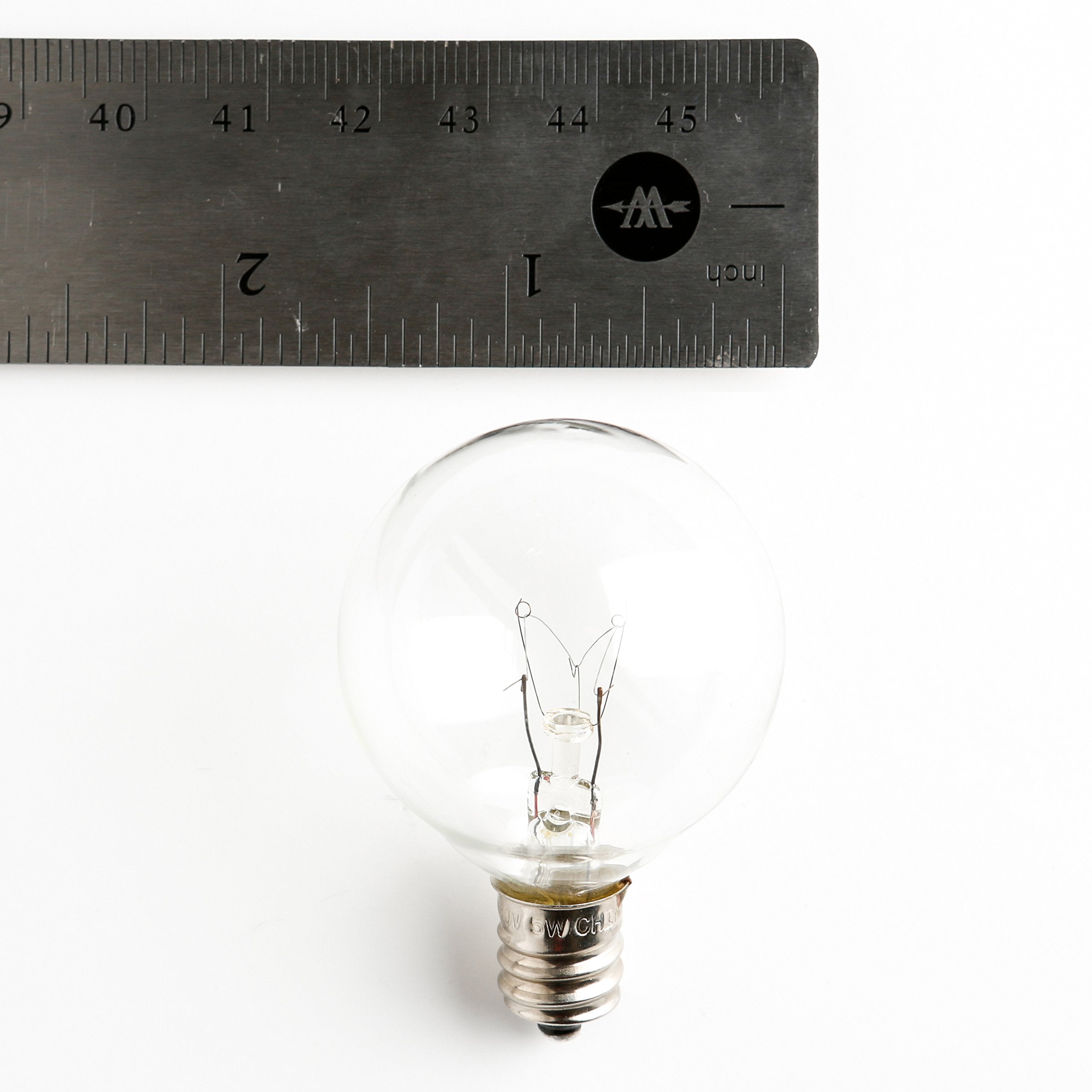 Hometown Evolution G40 Globe Patio String Lights, 100 Foot, Green Wire, Clear Bulbs, Model HTE148