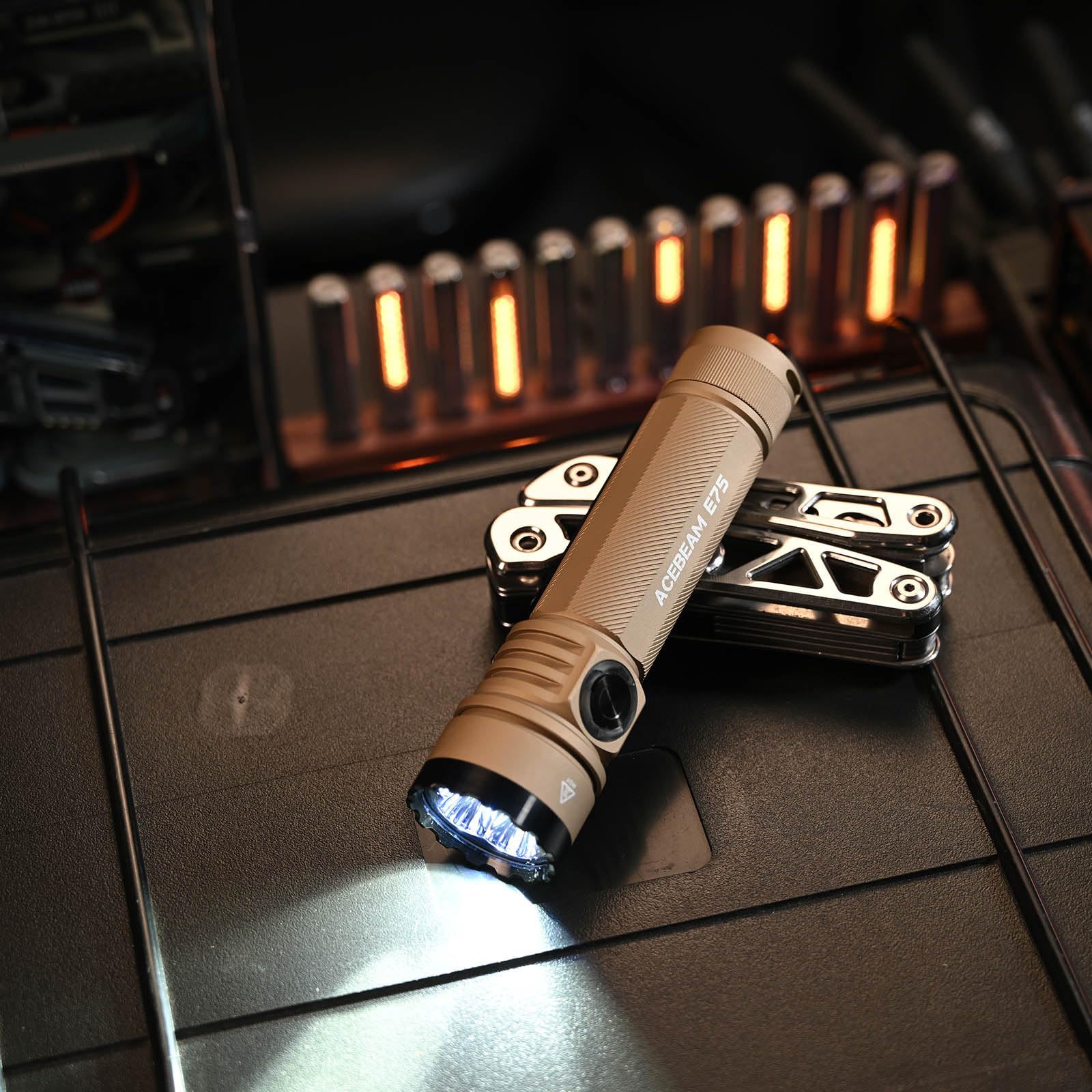 ACEBEAM E75 4000 High Lumens 440M Flashlight, Super Bright LED Flashlight Rechargeable, IPX8 Water-Resistant EDC Flash Light, 26