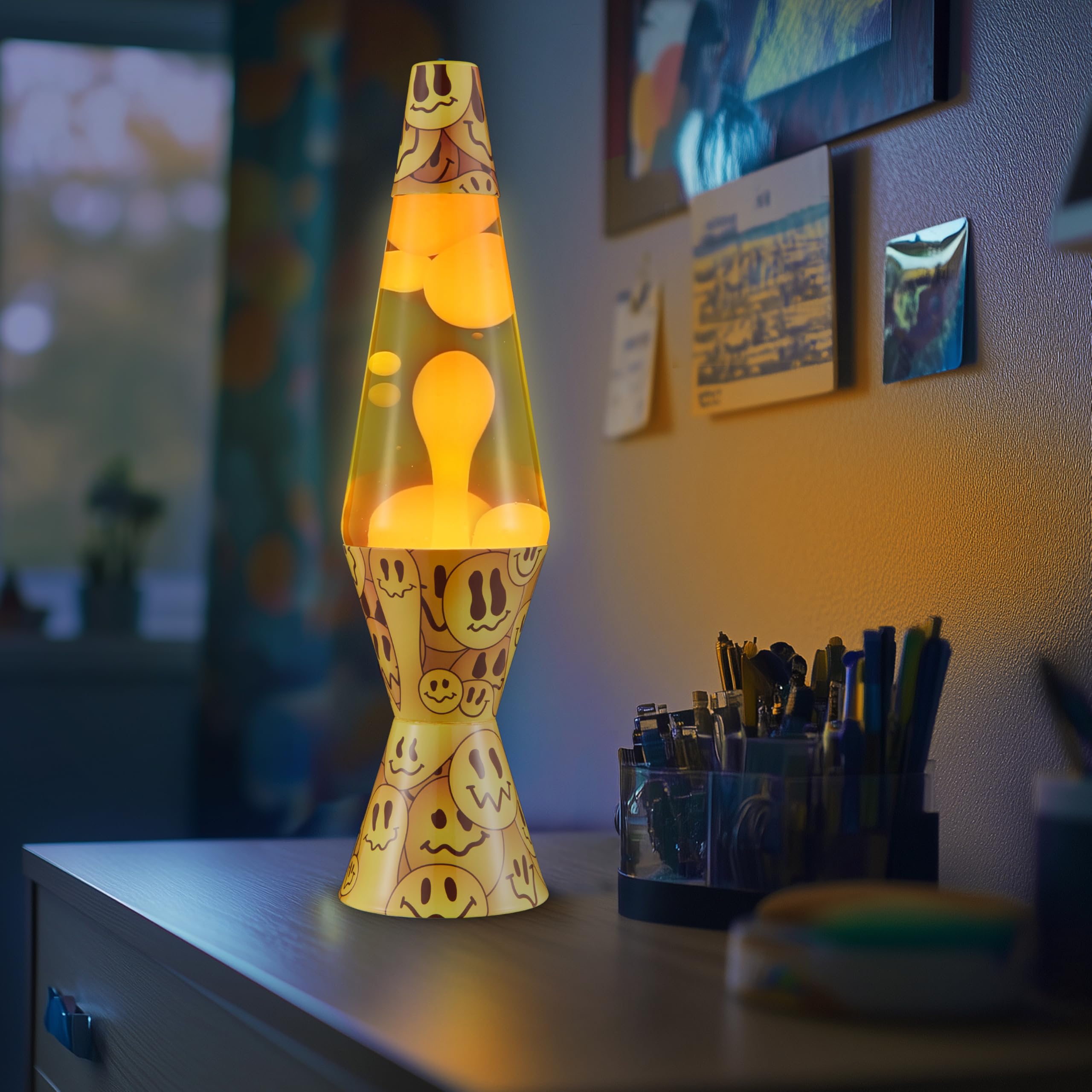 Lava 14.5" Grinning Globs Liquid Motion Lamp - Orange & Yellow - Model 2094 - Amazon Exclusive