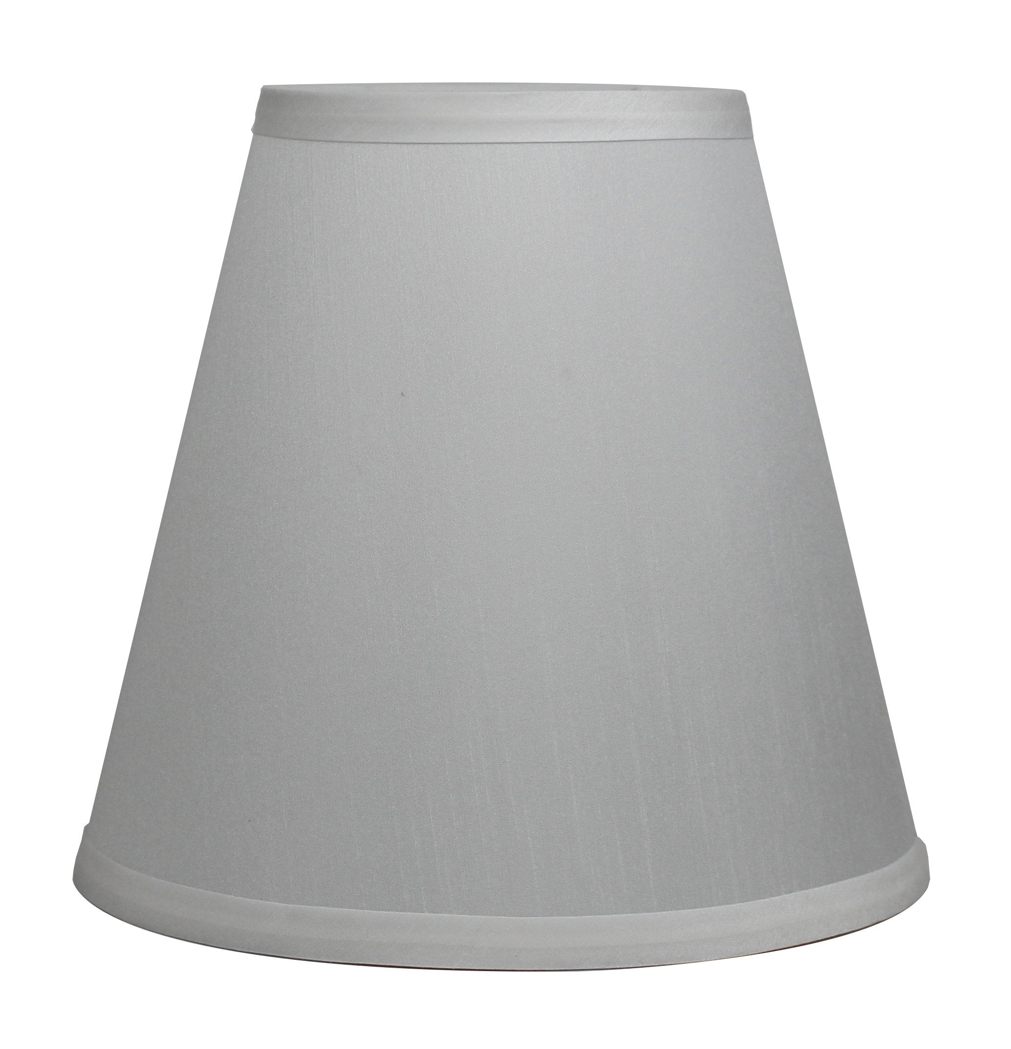 Urbanest Hardback Empire Lamp Shade, Faux Silk, 5in x 9in x 8.5in, Off White, Model SH-1102625