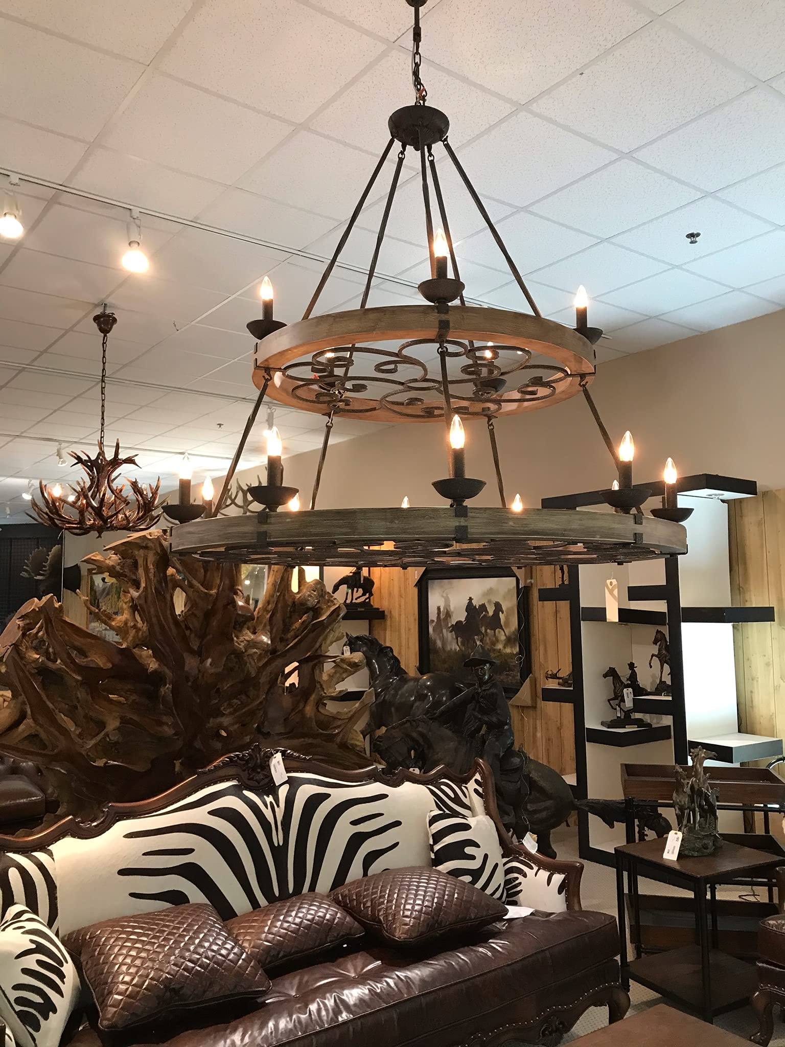 AFD Home Two Tier Ridge Line 56" Chandelier