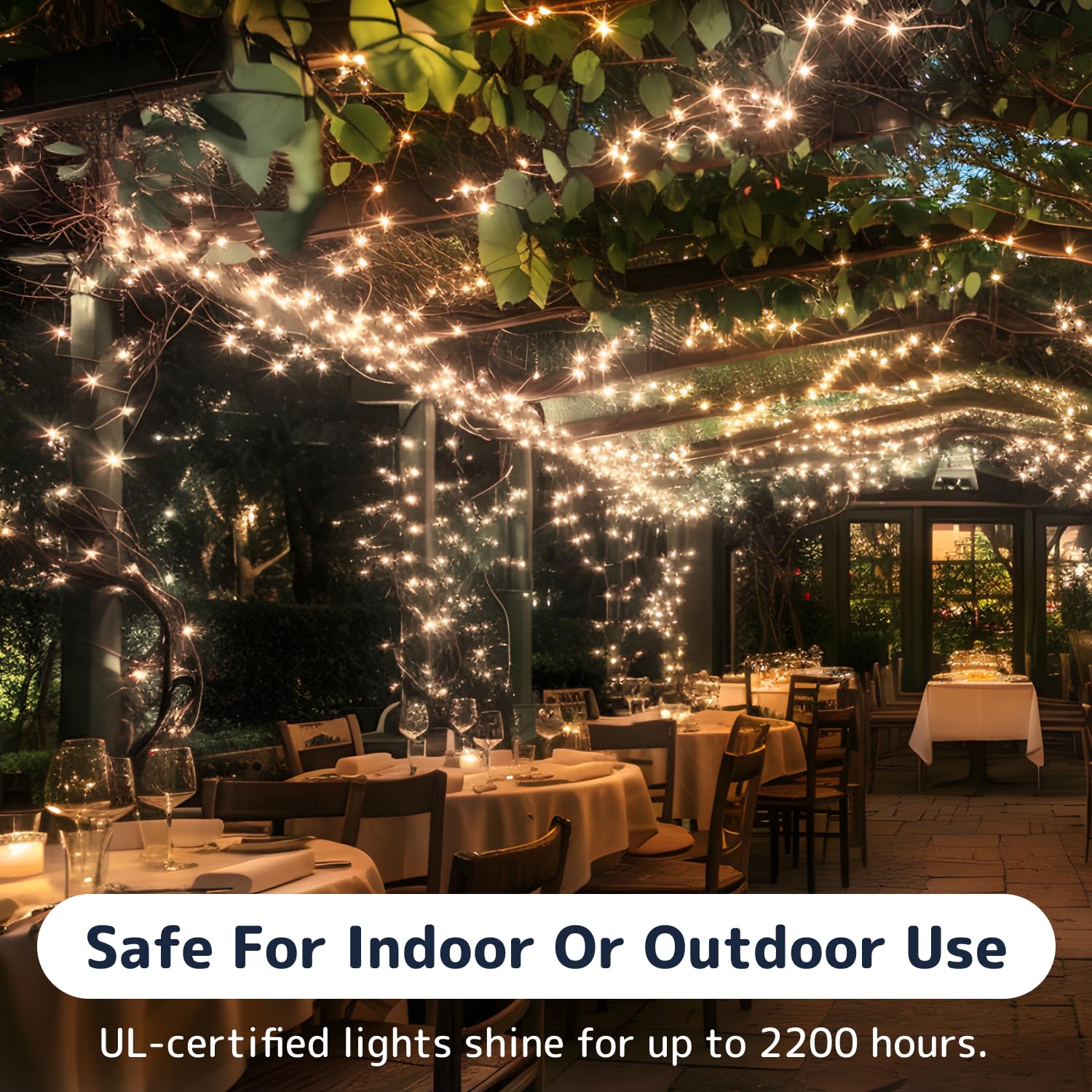 Prextex 300 Count Clear Christmas Tree Lights With Green Wire - 60 Ft Warm White Twinkle Lights For Indoor Or Outdoor Use - Holi