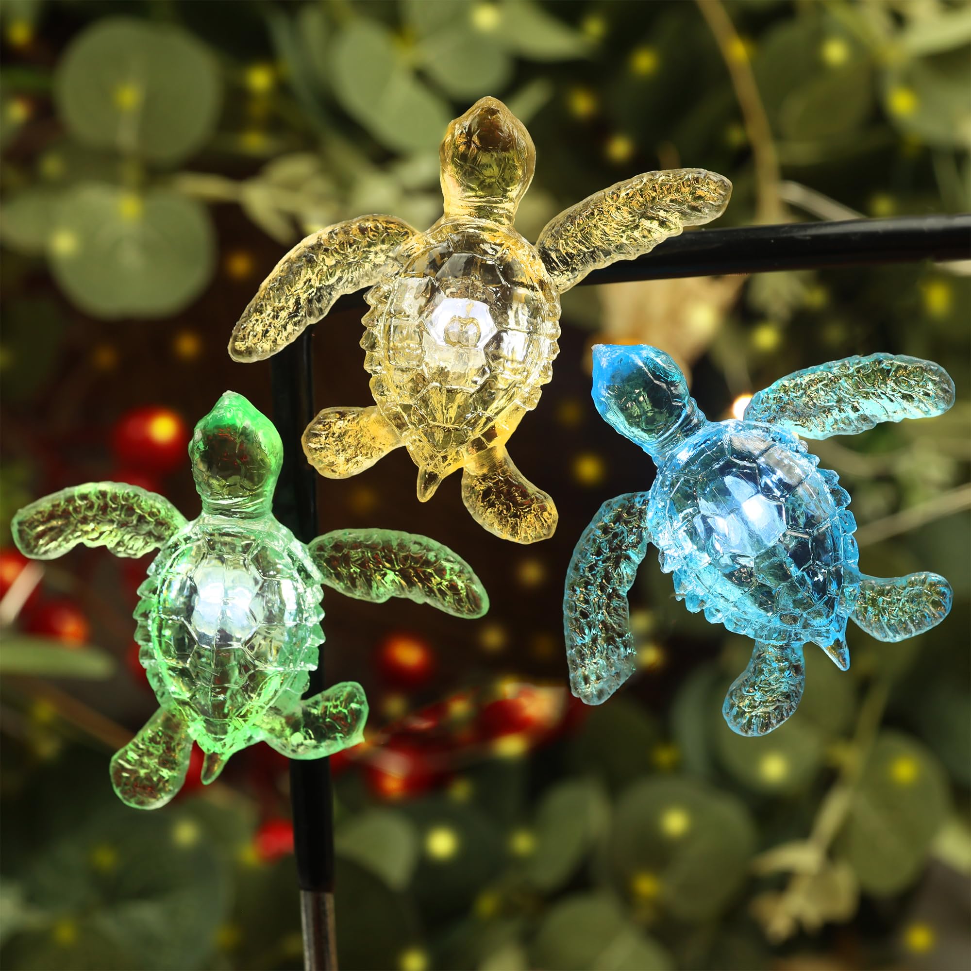 Beach Ocean Themed String of Sea Turtle Fairy Lights Decor 10ft 30 Tortoises USB or Battery Operated with Remote Control for Tur