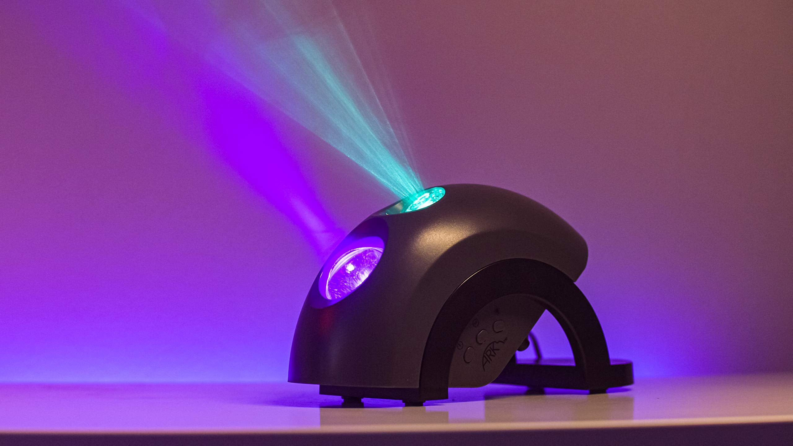 BlissLights Ark Lite LED Aurora Projector - Green/Grey Mood Lamp, Laser Nebula Galaxy Lighting, Model 900-00054_A