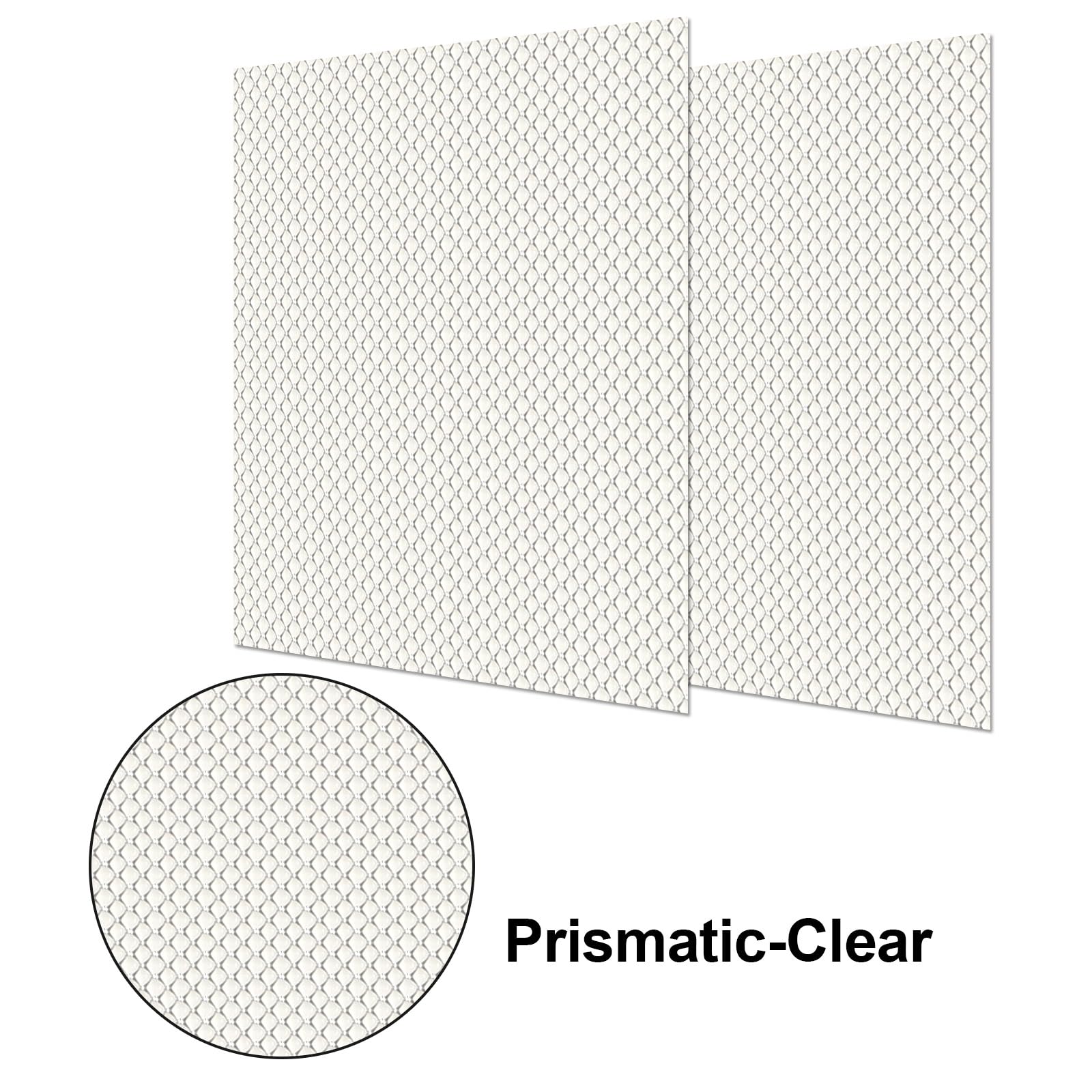 Frienda 4 Pcs Fluorescent Light Covers Replacement Flat Clear Prismatic Acrylic Ceiling Light Cover Panels(22.5'' X 22.5'' X 0.1