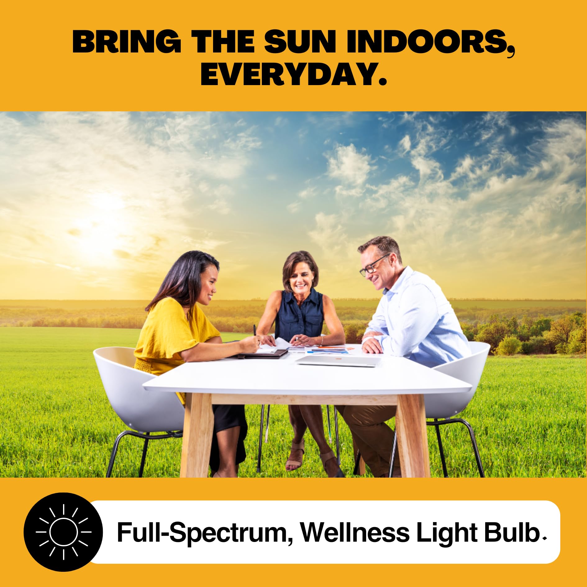 Norb Everyday Sun Light Bulb - Soft Full Spectrum Wellness Lighting With Sun-Mimicking Technology For Energy, Mood & Performance