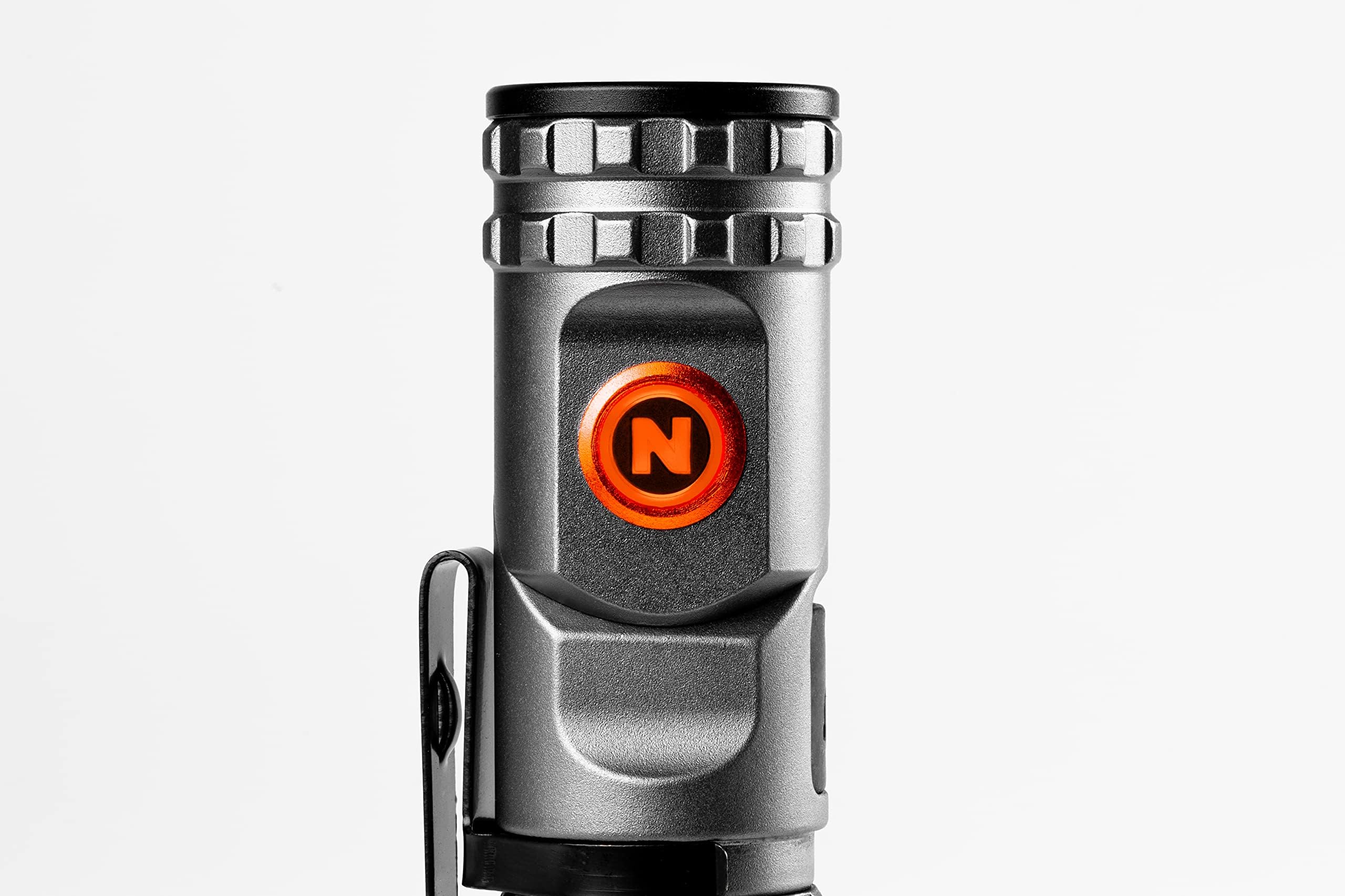 NEBO Franklin Swivel Flashlight - 600 Lumen, Rechargeable, Storm Gray, Compact Design, Model NEB-FLT-1023