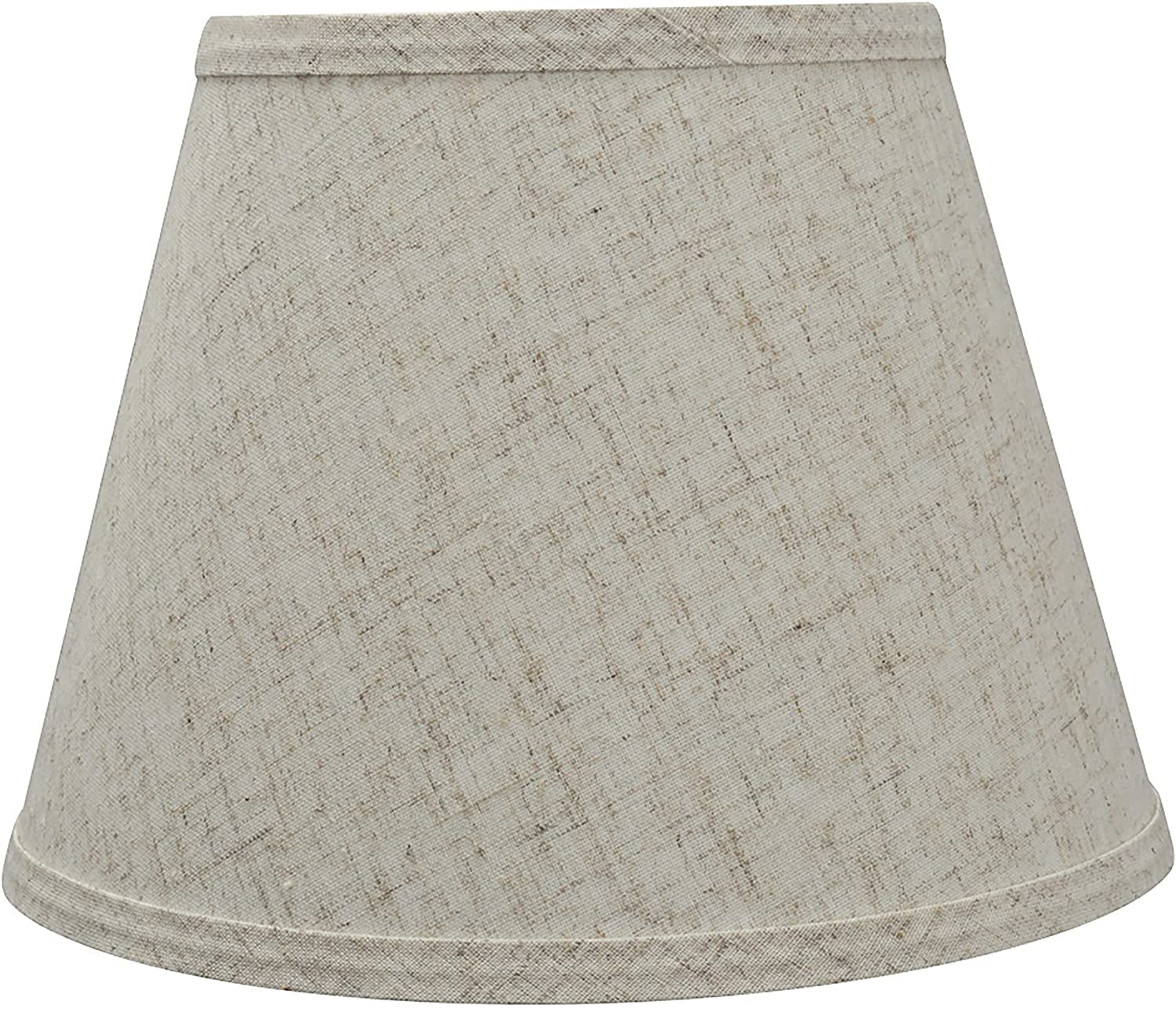 Aspen Creative 58851A, Empire Uno Lamp Shade, Beige, 6&quot; Top x 10&quot; Bottom x 7.5&quot; Slant Height, Slip UNO 33mm