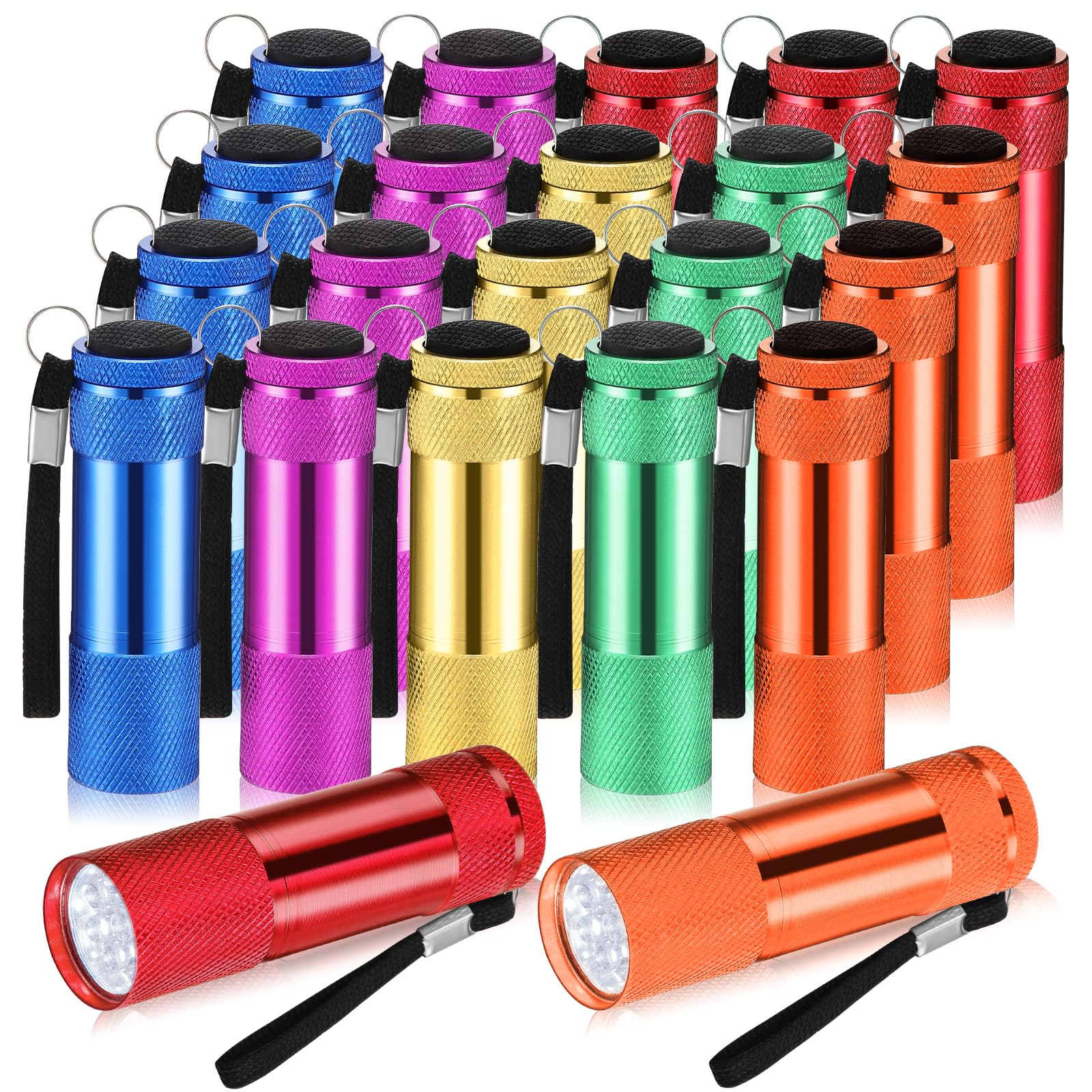 VIHOSE Mini Flashlights 20 Pcs Bulk, Bright Aluminum Handheld LED Lights for Camping, Hiking, Emergency, Night Reading