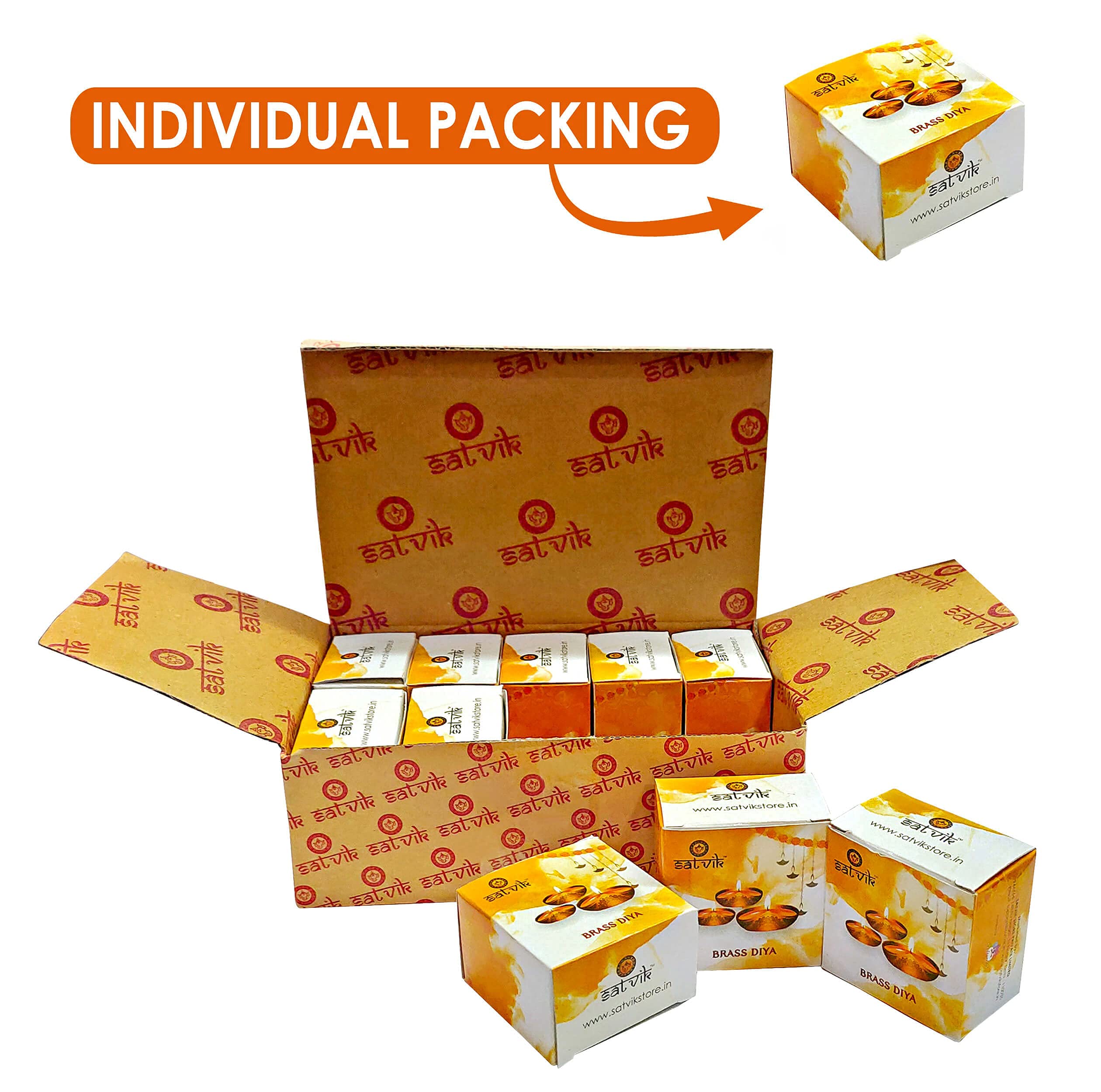 SATVIK 6 Pc Brass Kuber Turtle Diya for Diwali Decoration Handmade Oil Lamp with Golden Engraved Virgin Brass Metal Diwali Diya