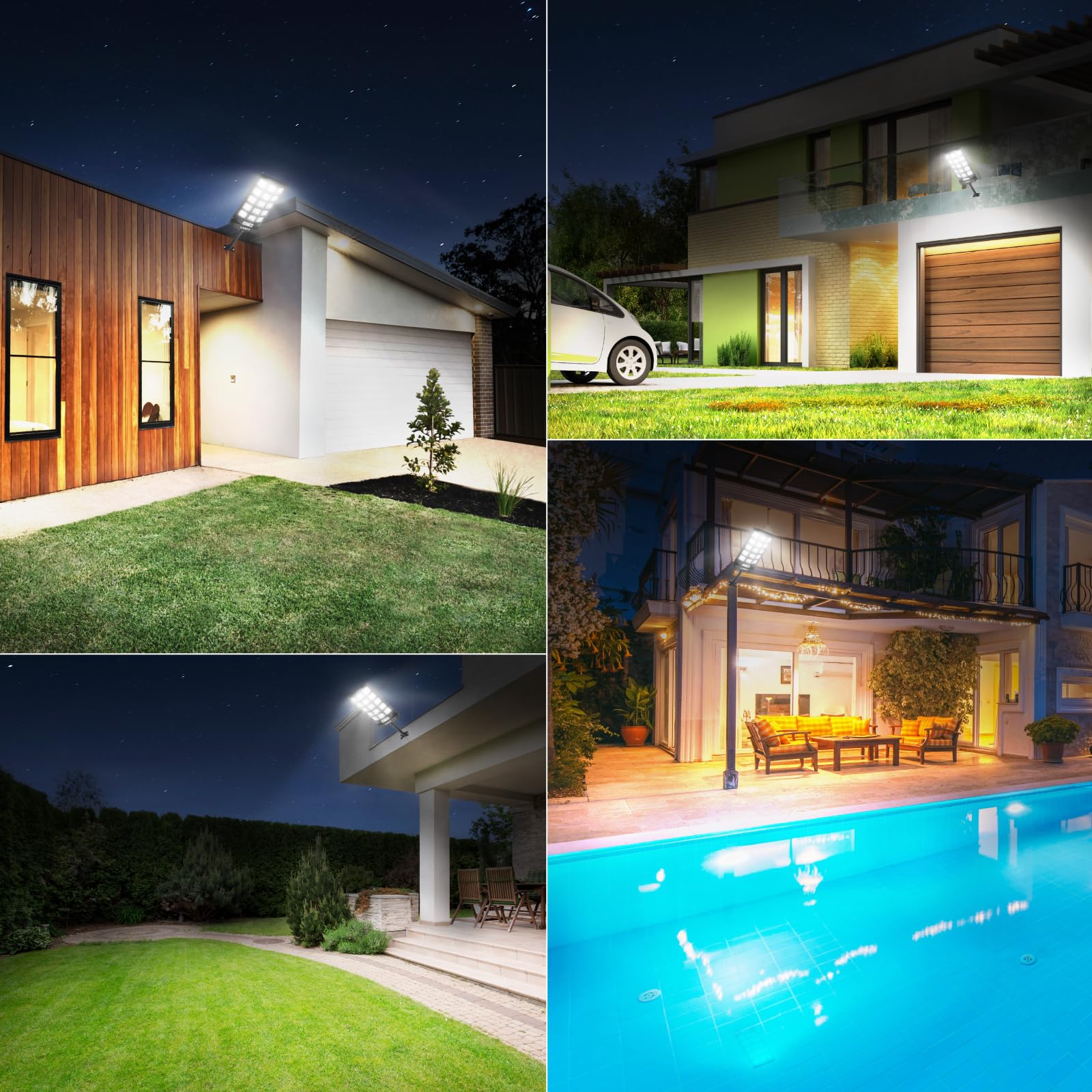 Solar Street Lights Outdoor 2 Pack Solar Lights Outdoor Waterproof Dusk To Dawn 60000Lm 6500K Solar Flood Lights Motion Sensor With Remote Control  Commercial Area Lighting For Outside Parking Lot