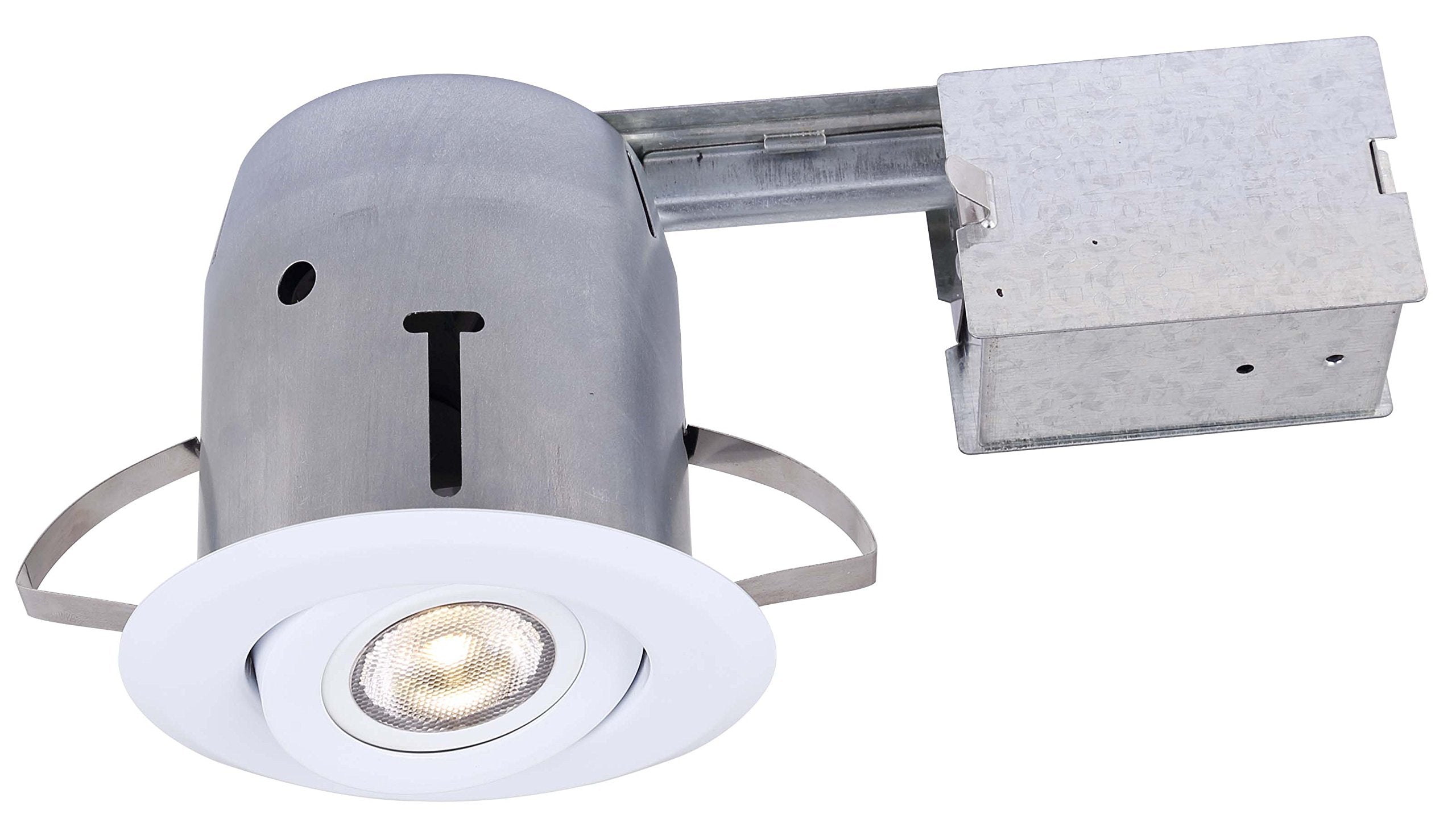 CANARM LTD. RD43RG2WH-LED Canarm Ltd Led 4 inch Recessed Light Ic & Non-Ic, White, Remodel, Gimbal Trim
