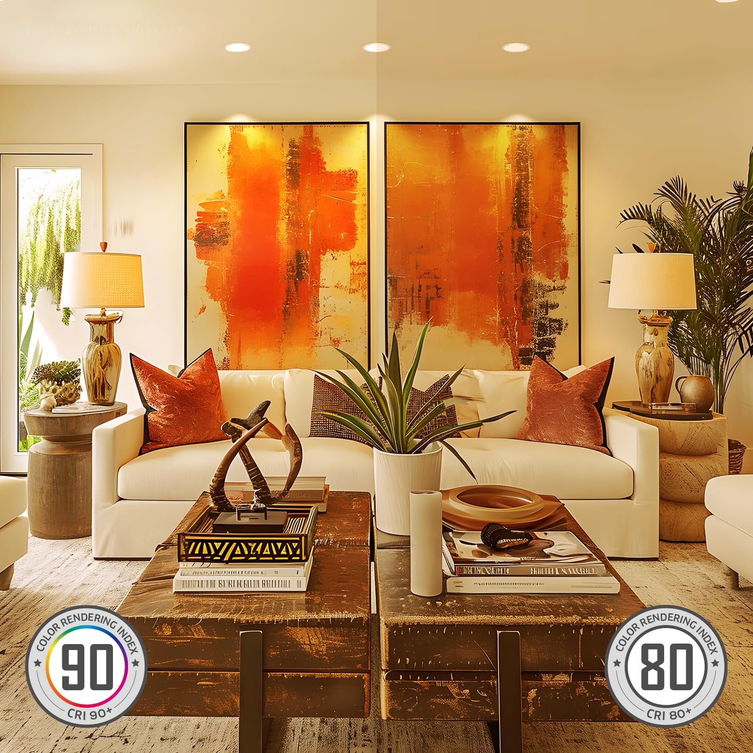 Torchstar Basic Series 12-Pack 6 Inch Ultra-Thin Led Recessed Lighting With Junction Box, Cri90, Aluminum, 3000K Warm White, 5%-